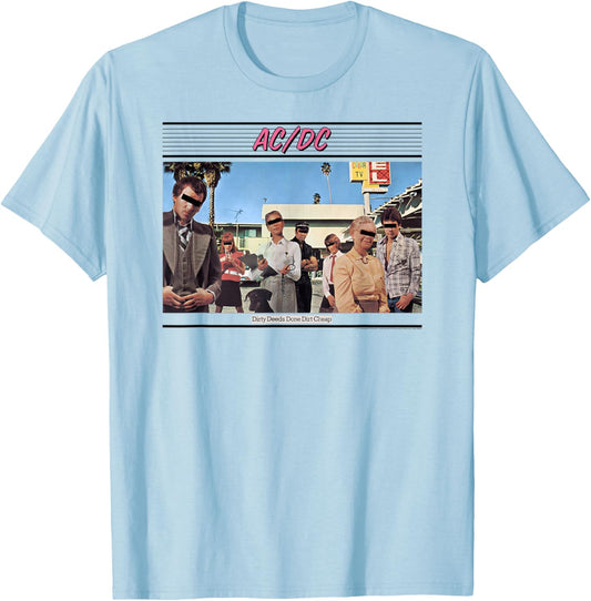 AC/DC - Dirty Deeds Done Dirt Cheap T-Shirt - T-Shirt | Light Blue