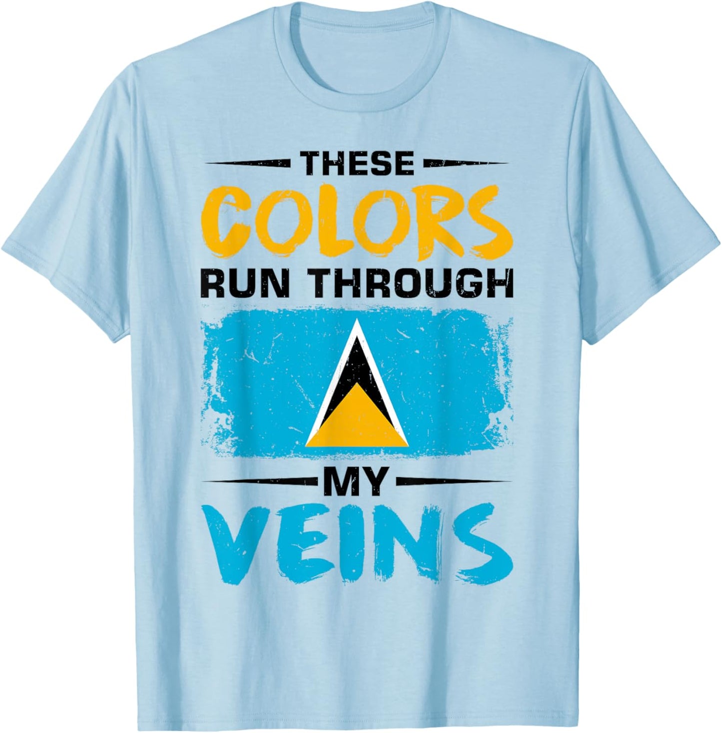 Saint Lucian Roots Lucian Pride Design for St Lucian T-Shirt - T-Shirt | Light Blue