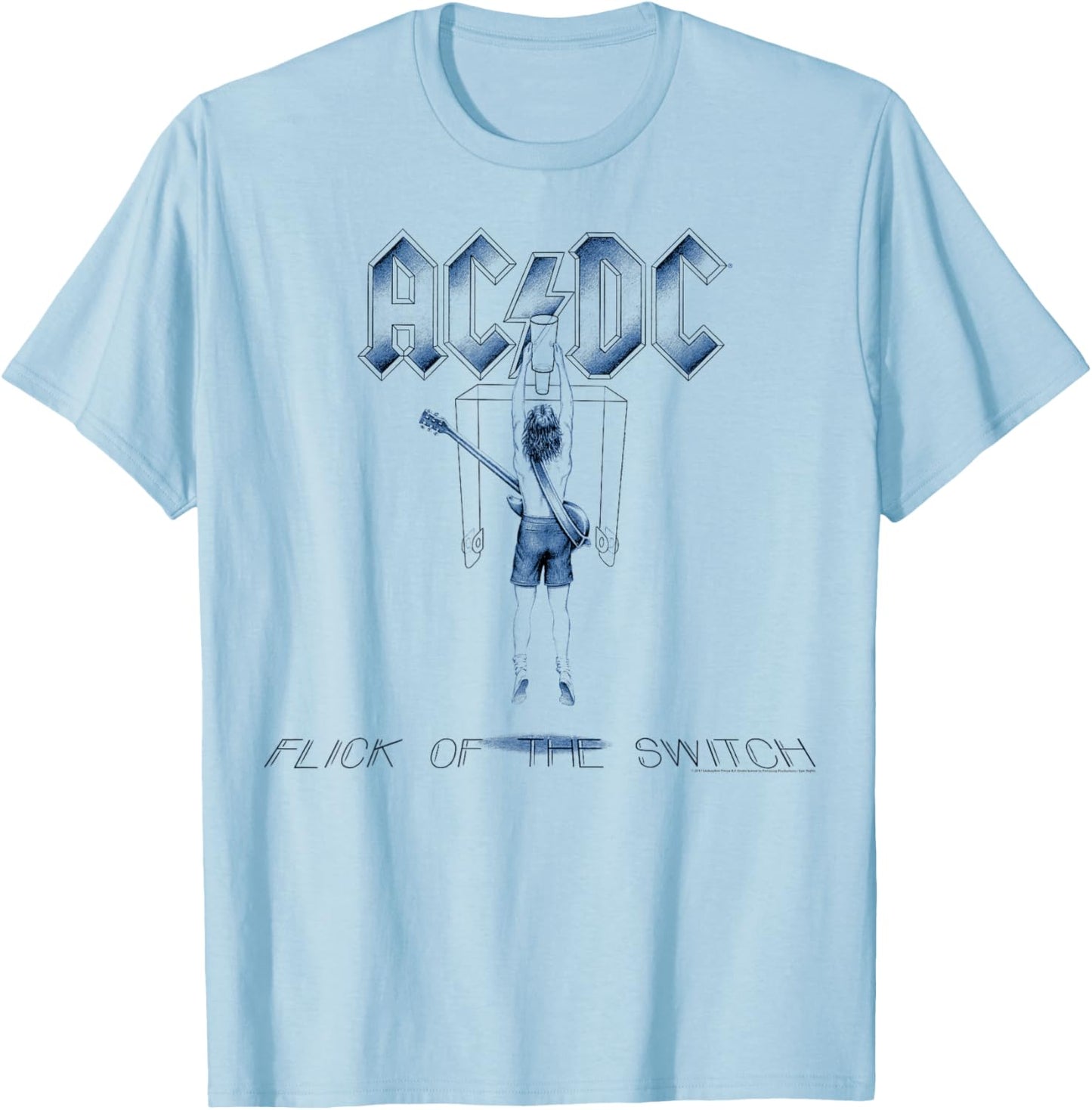 AC/DC - Flick T-Shirt - T-Shirt | Light Blue