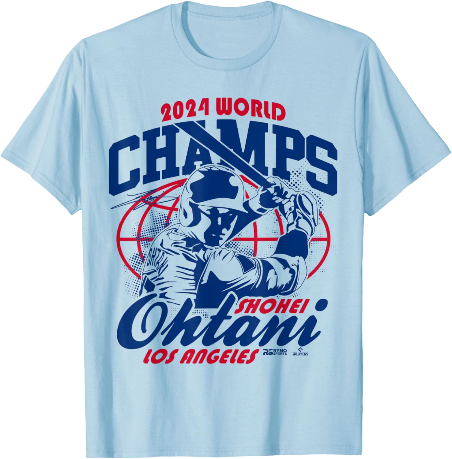 2024 World Champs – Shohei Ohtani – Los Angeles Baseball T-Shirt - T-Shirt | Light Blue