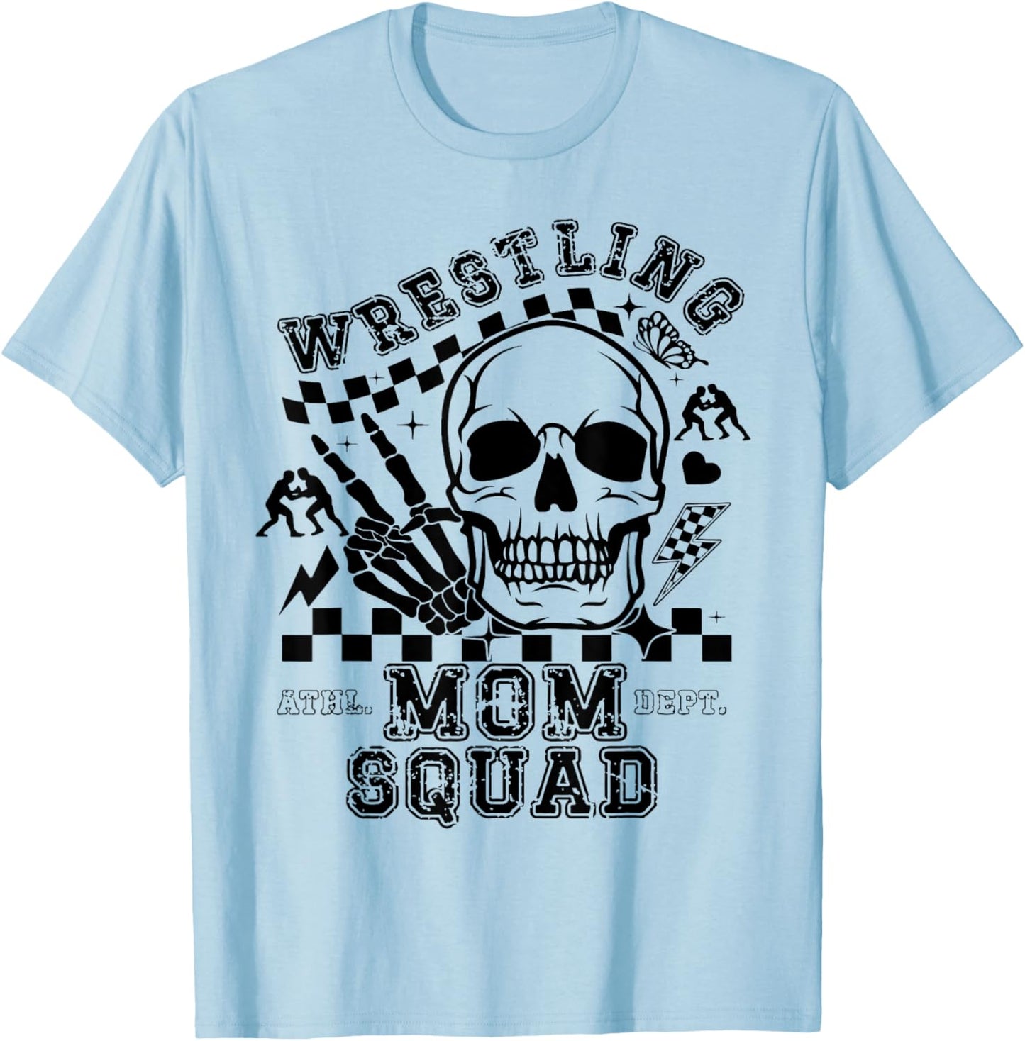 Wrestling Mom Squad T-Shirt - T-Shirt | Light Blue