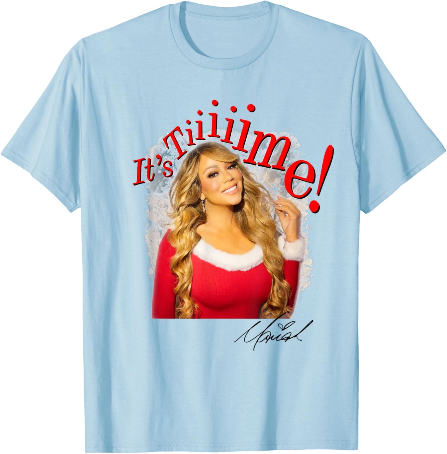 Mariah Carey Official It's Time 30th Anniversary T-Shirt - T-Shirt | Light Blue