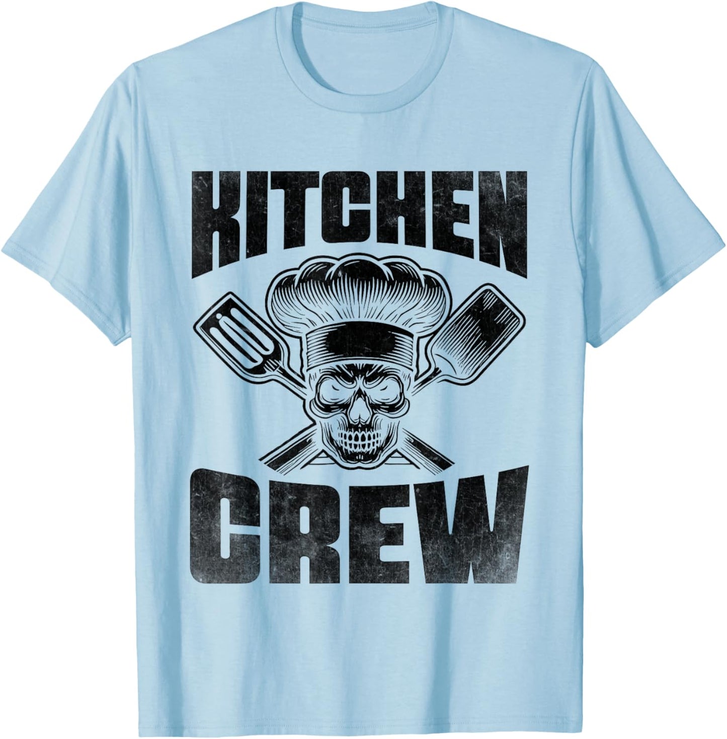 Kitchen Crew Chef Cook Cooking Food Dishes Cooks T-Shirt - T-Shirt | Light Blue
