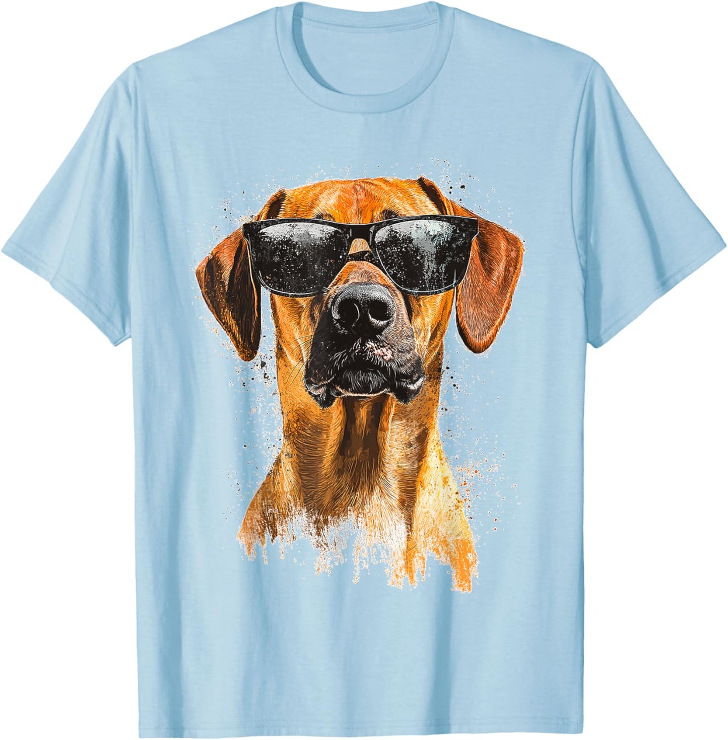 Rhodesian Ridgeback Dog Pet Sunglasses Rhodesian Ridgeback T-Shirt - T-Shirt | Light Blue
