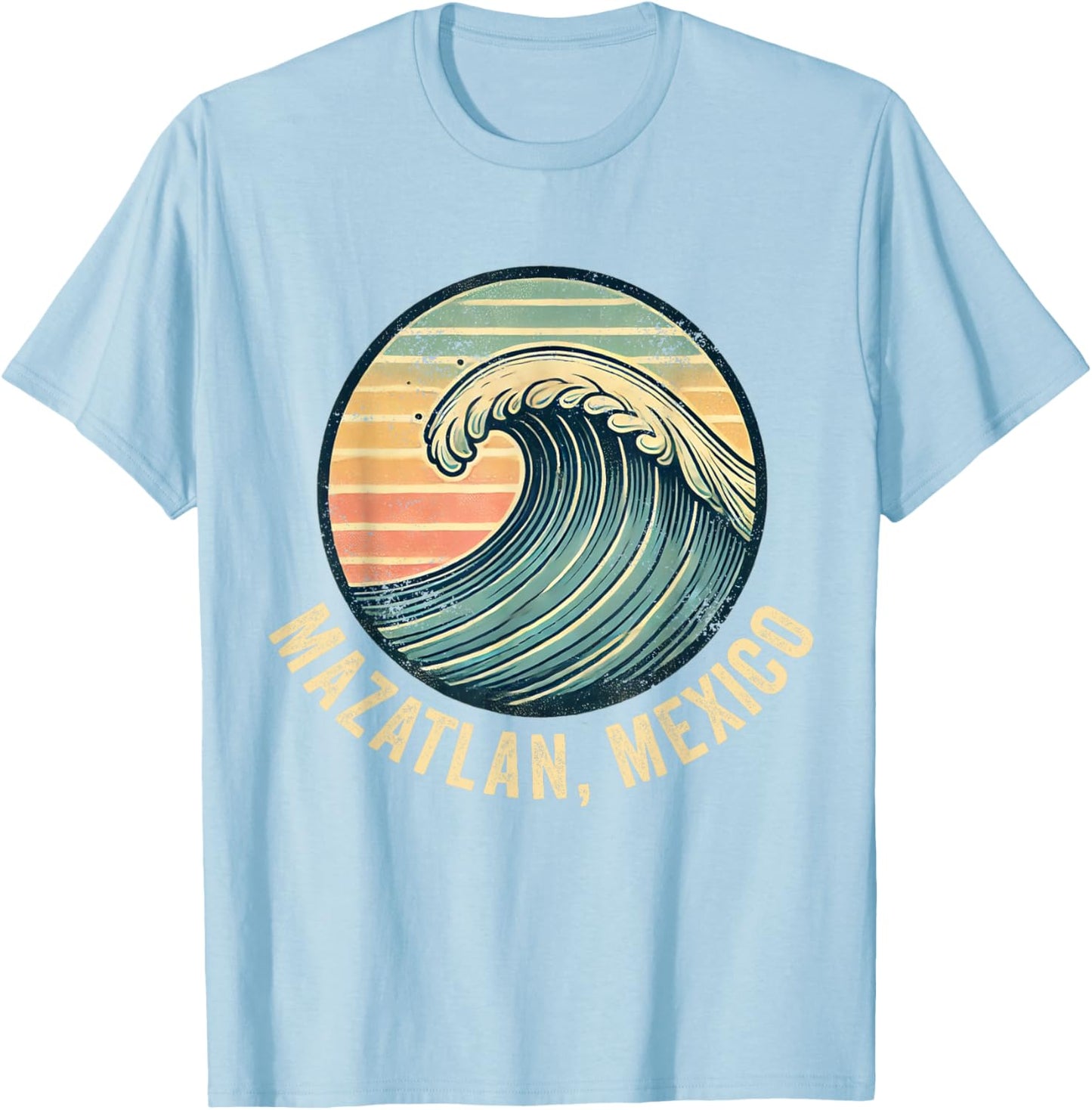 Mazatlan Mexico Souvenir Mexican Vacation Men Women Reminder T-Shirt - T-Shirt | Light Blue