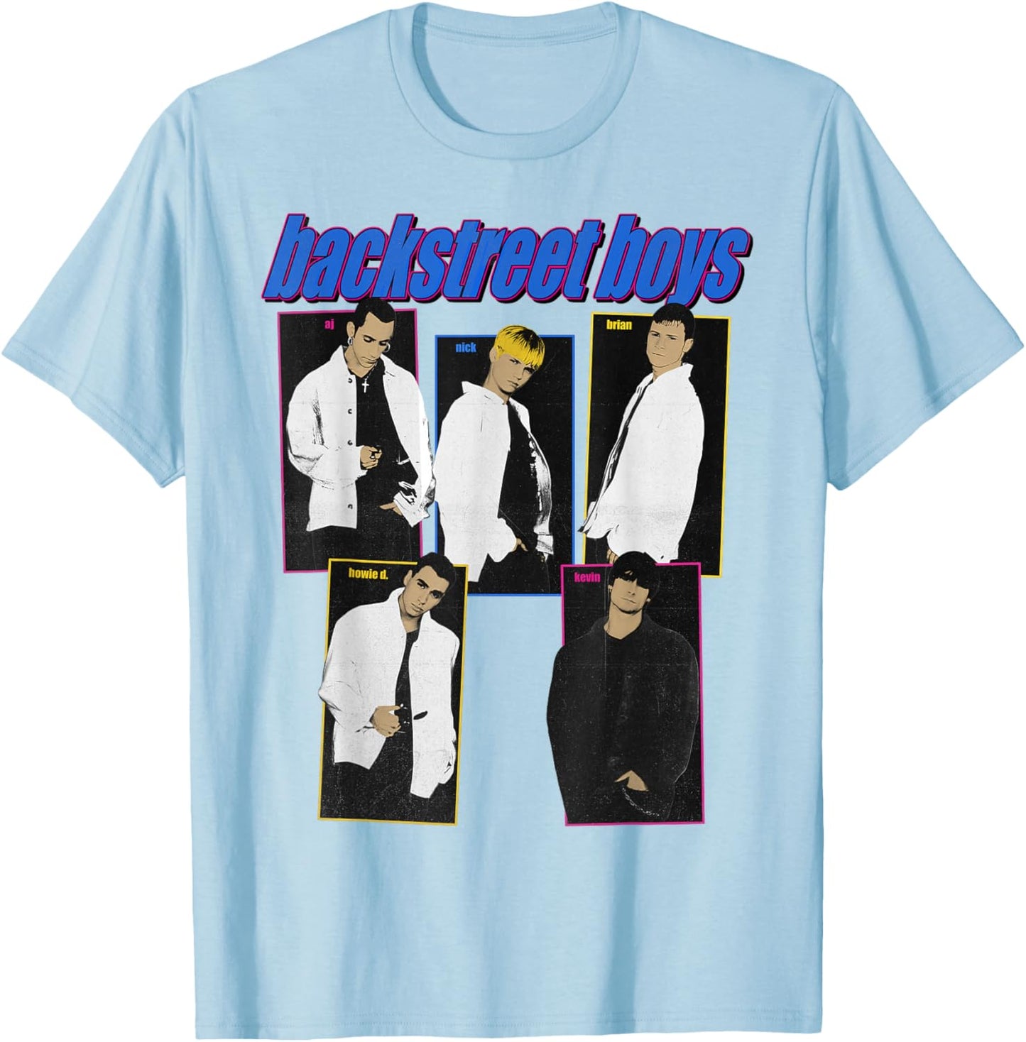 Backstreet Boys – Throwback in Pink T-Shirt - T-Shirt | Light Blue