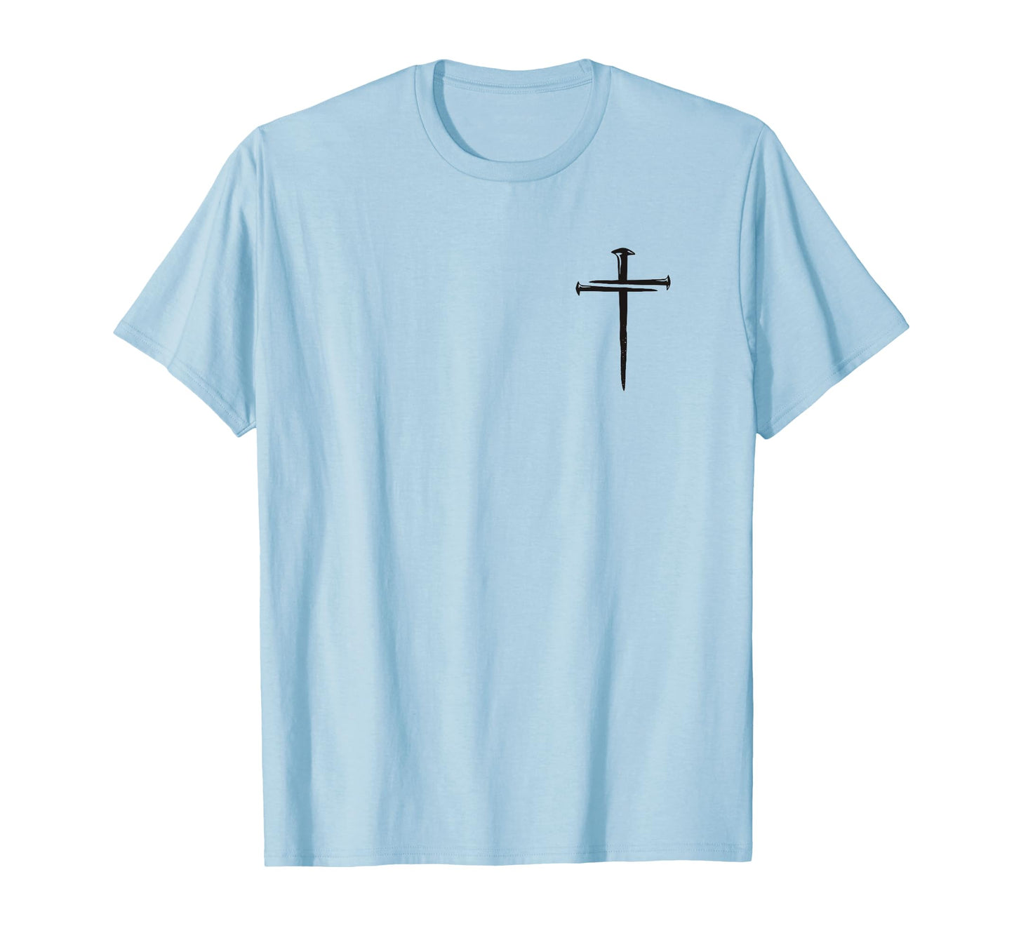 Christian Minimalist Religious Jesus Christ 3 Nails Cross T-Shirt