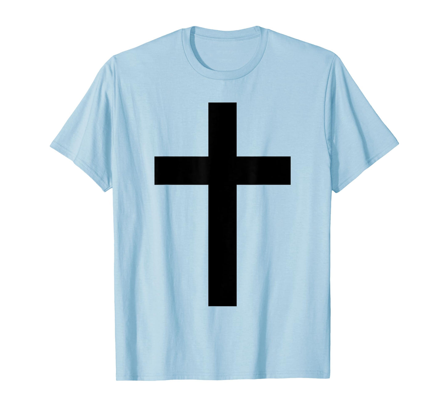 Black Cross White T-Shirt