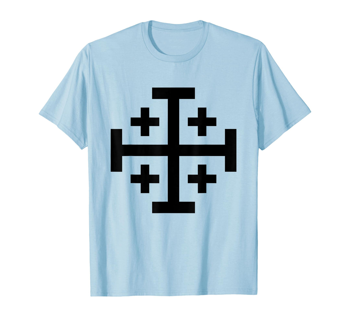 Jerusalem Cross Catholic Christian The Crusades History Cool T-Shirt