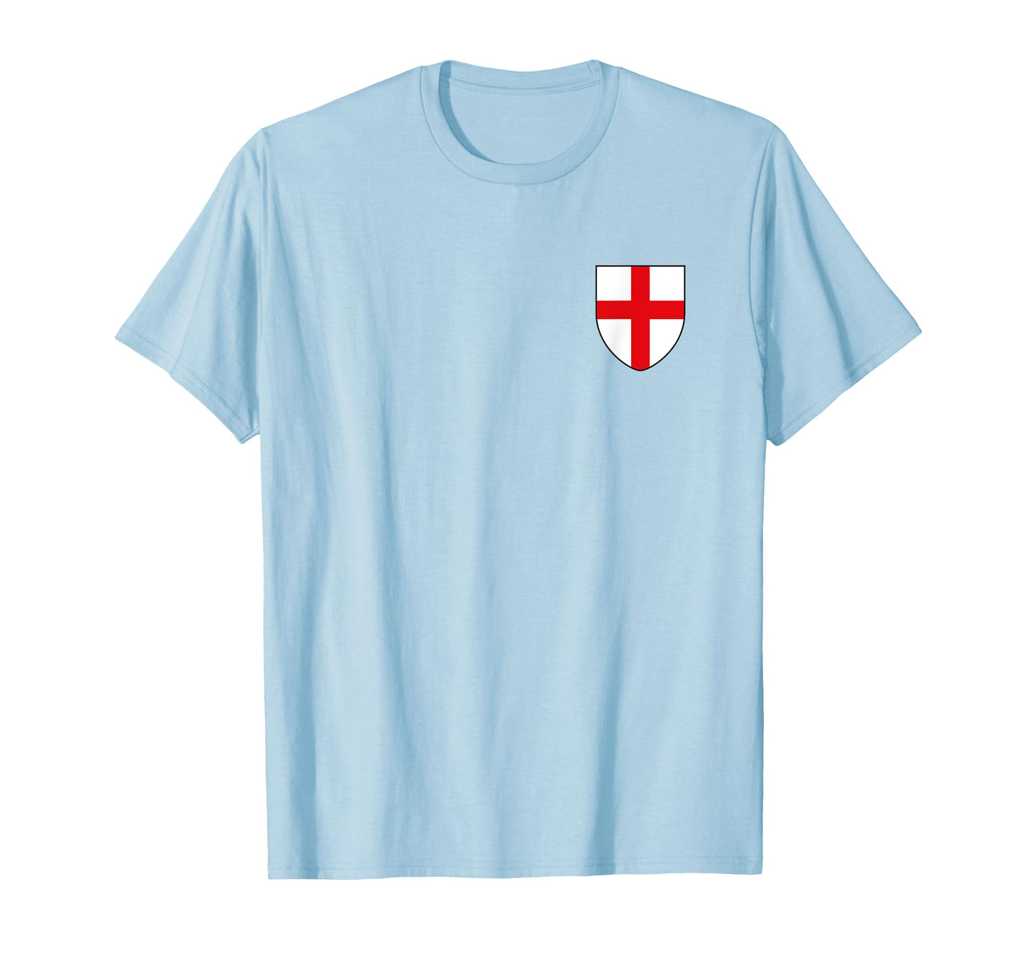 Black Design St George's Cross English Flag T-Shirt