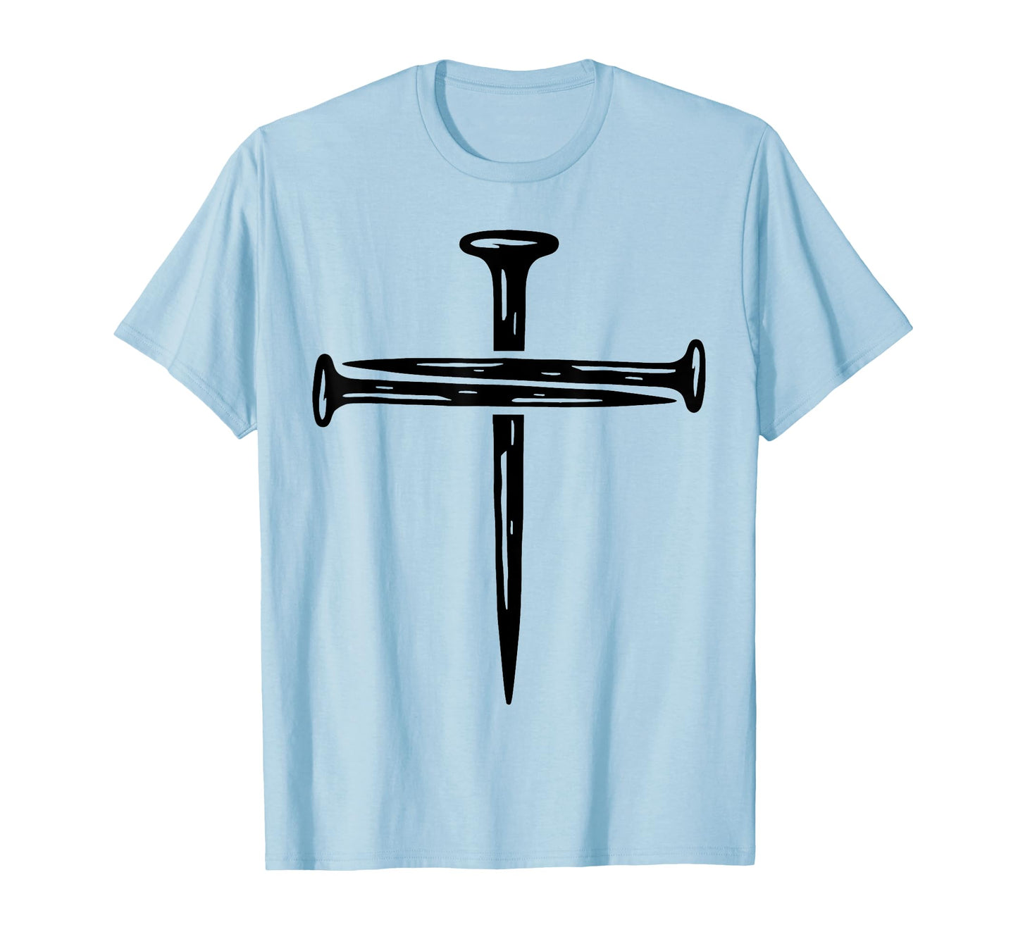 Cross Jesus Christian God Faith Bible Religious Minimal Pray T-Shirt