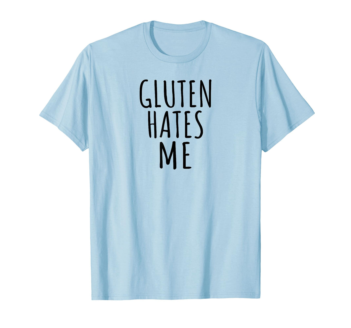 Minimalist Intolerance Funny Frustration Gluten Hates Me T-Shirt