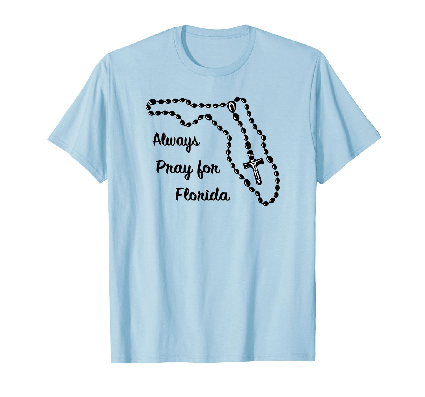 Florida State Map Catholic Rosary T-Shirt