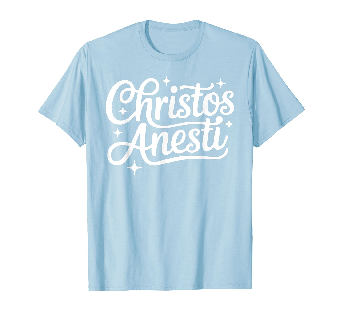 Christos Anesti Tsougrisma Cute Orthodox Greek Easter Girls T-Shirt