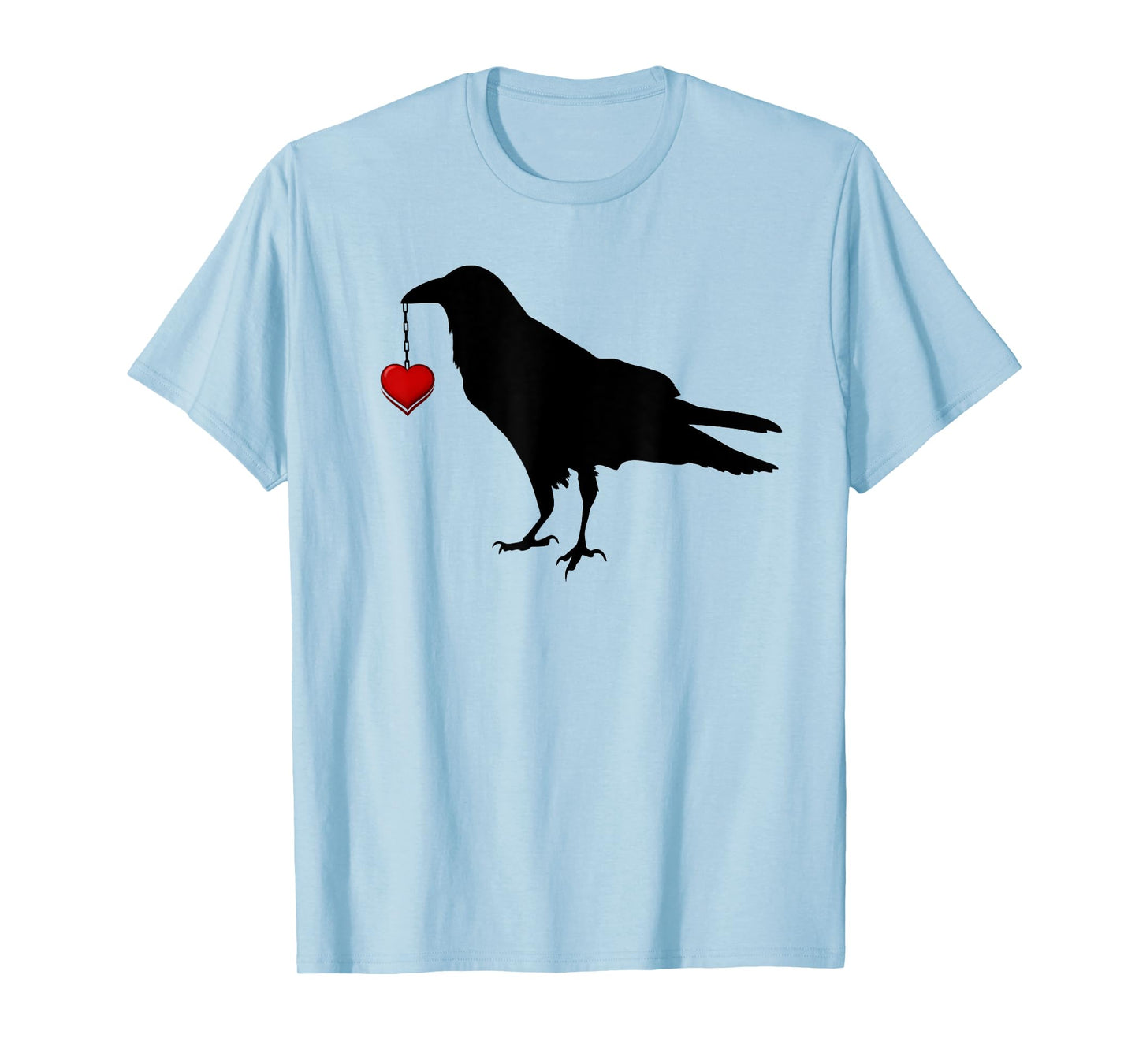 Blackbird with Heart Crow T-Shirt