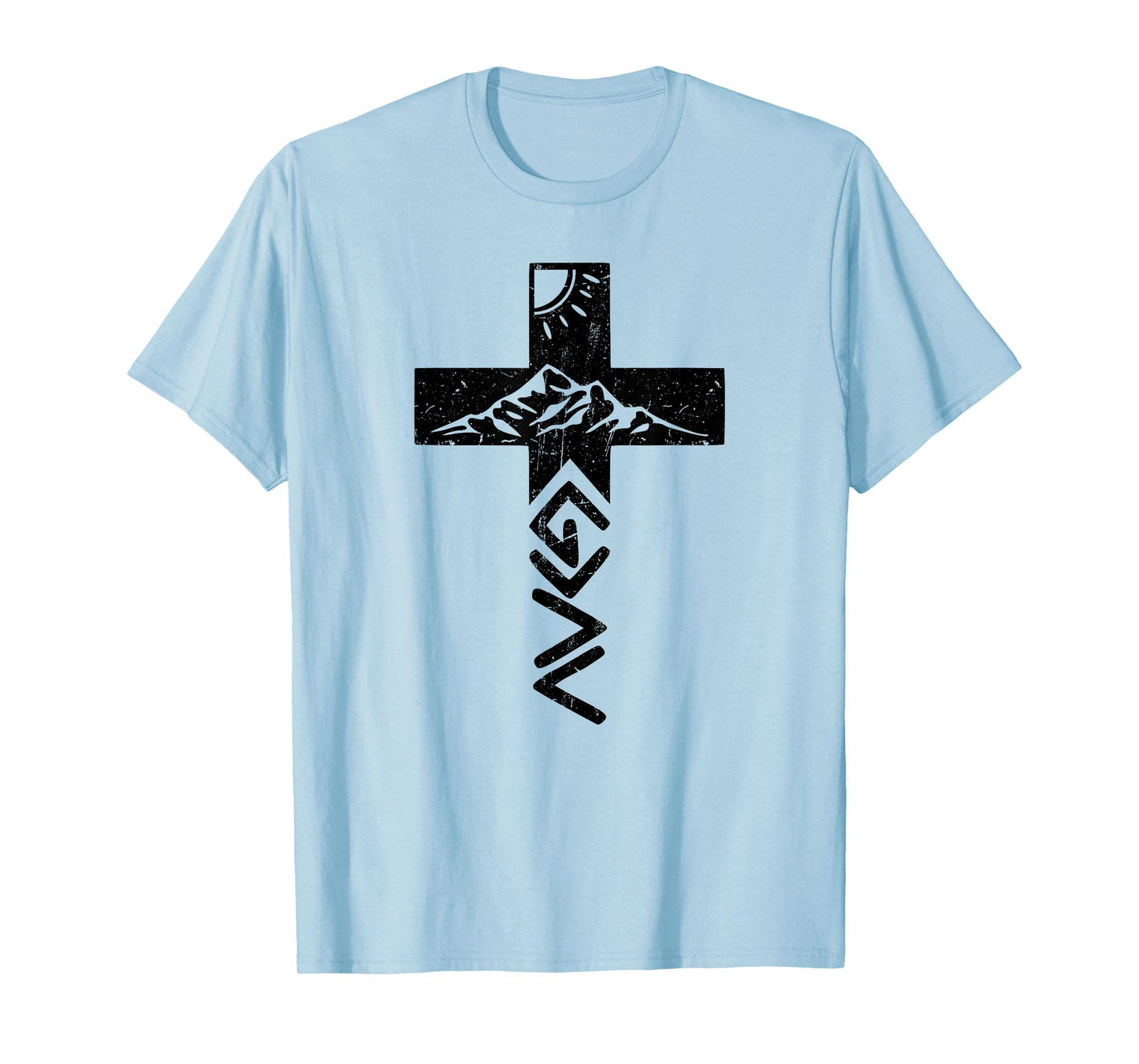God Greater Than The Highs And Lows Cross for Christians T-Shirt