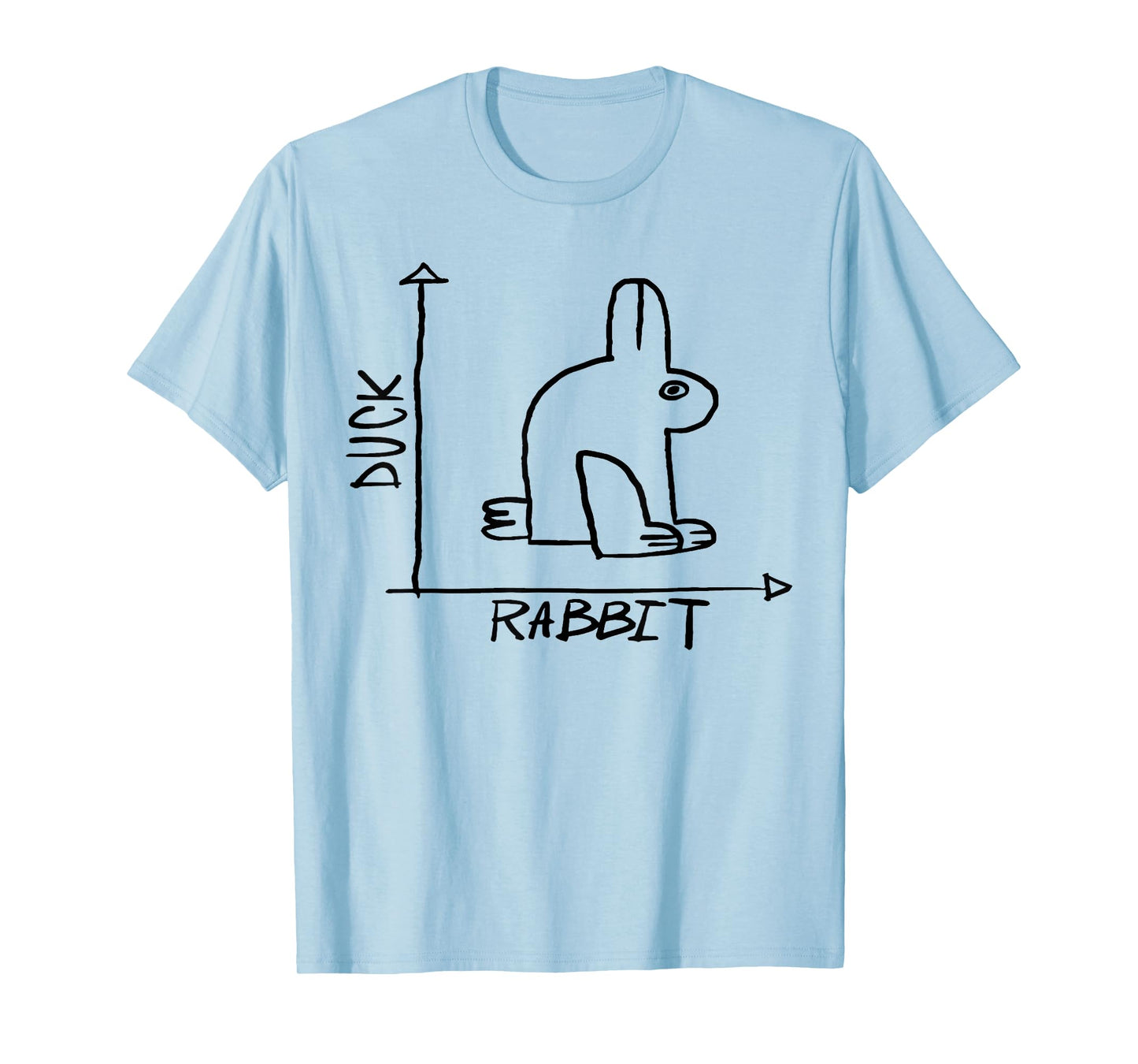 Duck Rabbit Funny Science Nerd Physics Math Geek Funny Sayin T-Shirt