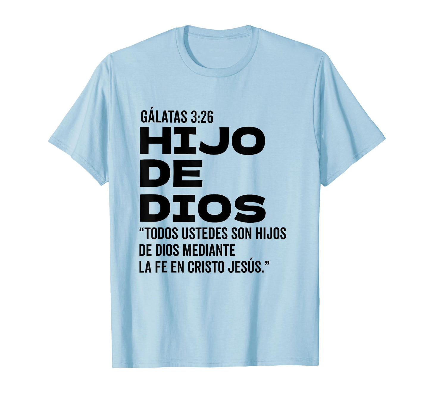 Camiseta cristiana en espanol Versiculo Spanish Christians T-Shirt