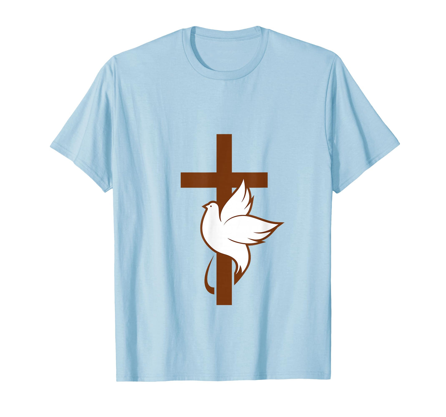Cross with White Dove - Symbol of Faith, Peace and Hope T-Shirt