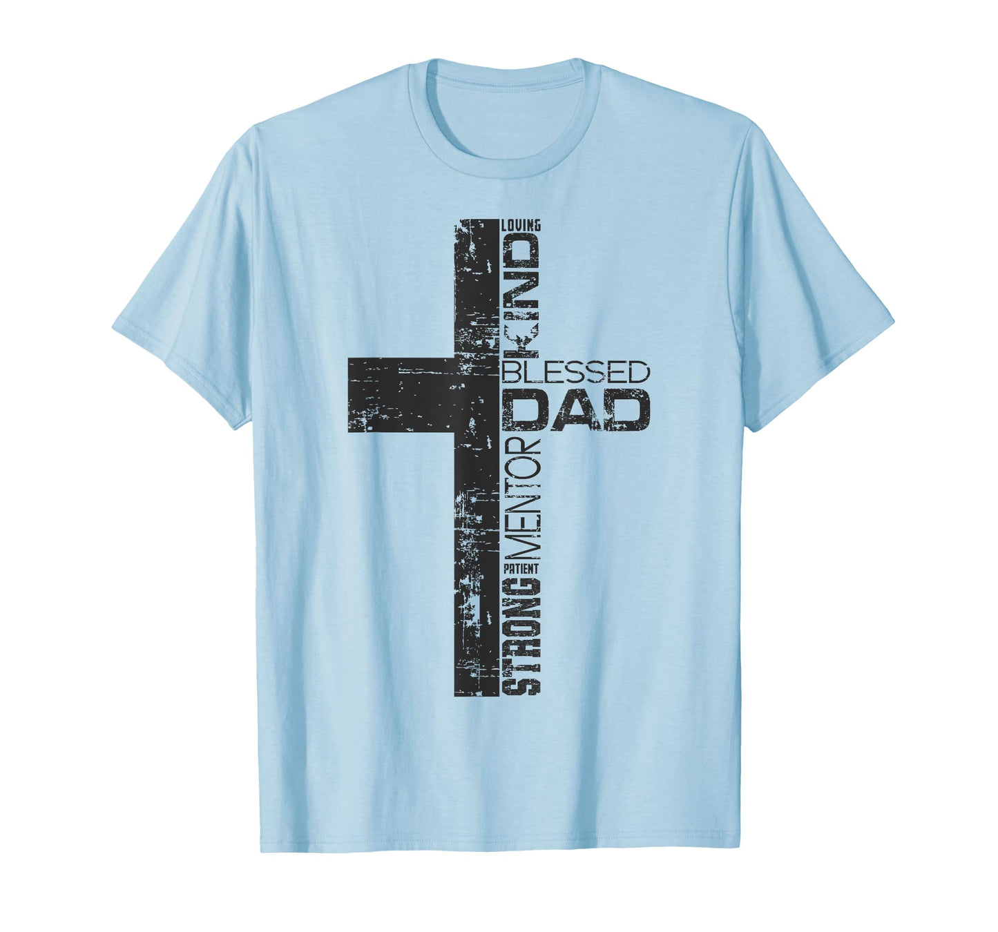 Blessed Dad Cross Christians Tee Father's Day Christian Dad T-Shirt
