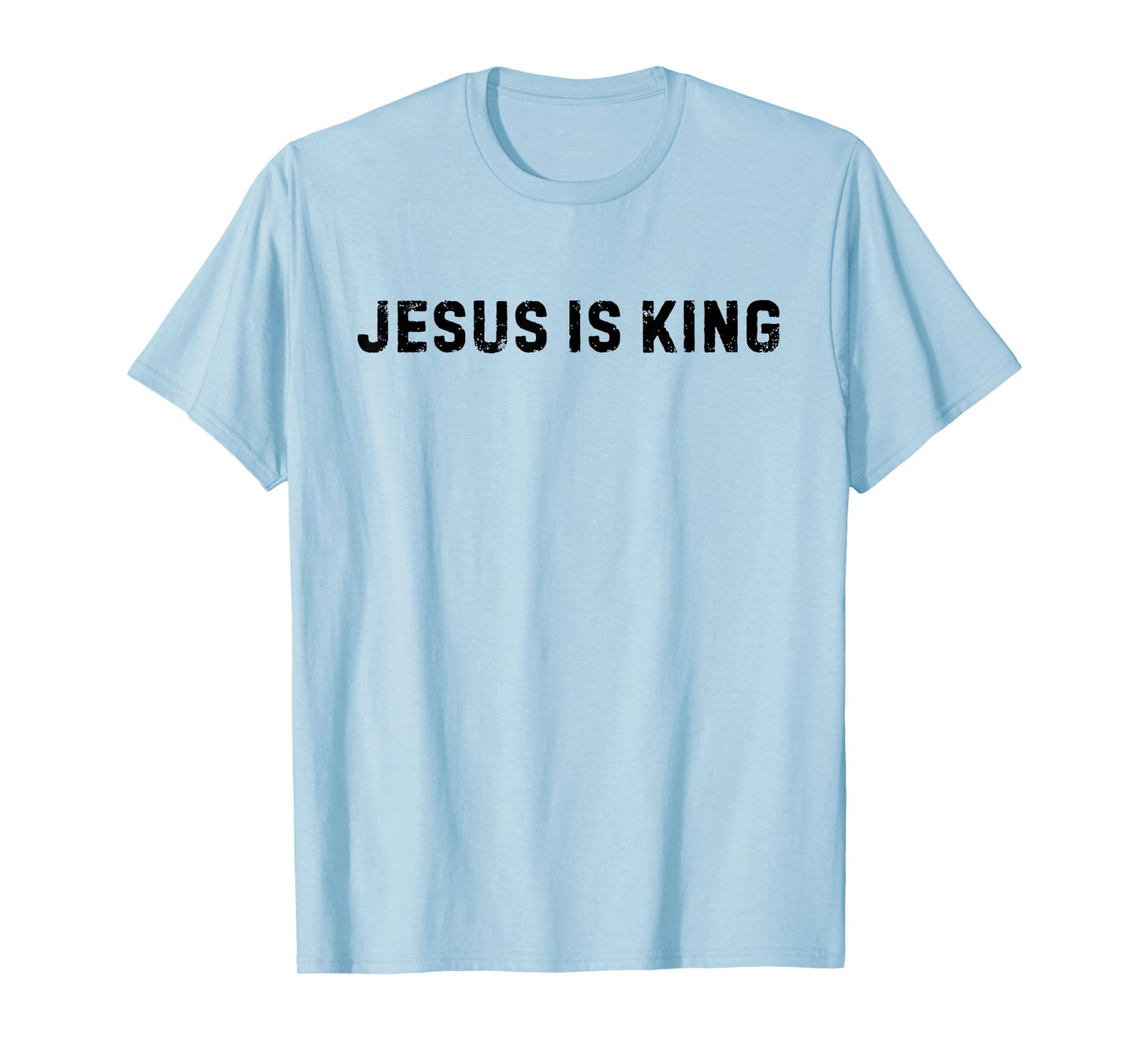 Jesus is King Christ Jesus Cross Religious Faith John 8:12 T-Shirt
