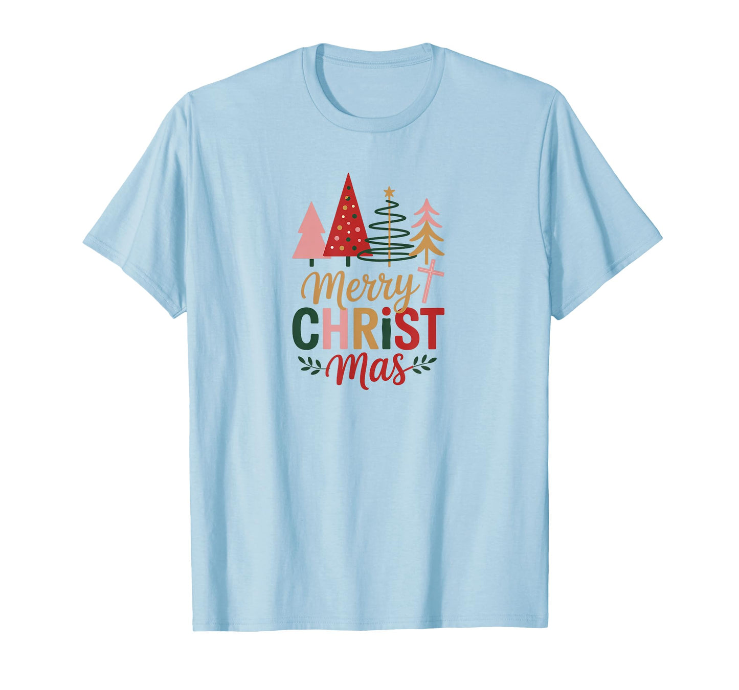 Merry Christmas Tree Christian Holiday T-Shirt