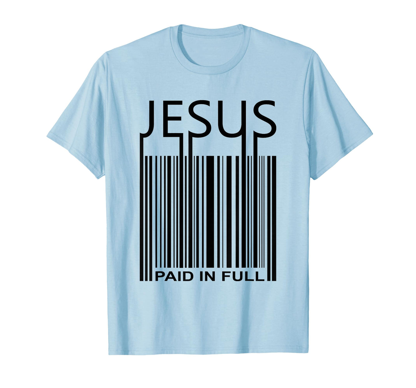 Jesus Bar Code Paid In Full -Christian Faith T Shirt