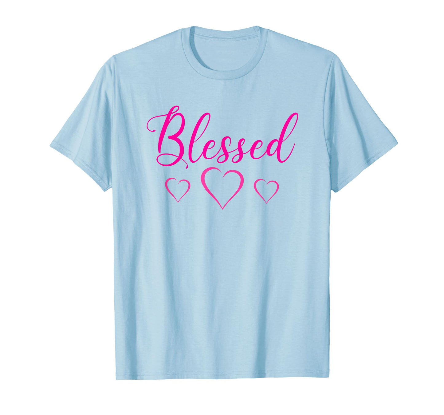 Blessed Tshirt for Women Heart Cute Sayings Tee Top T-Shirt