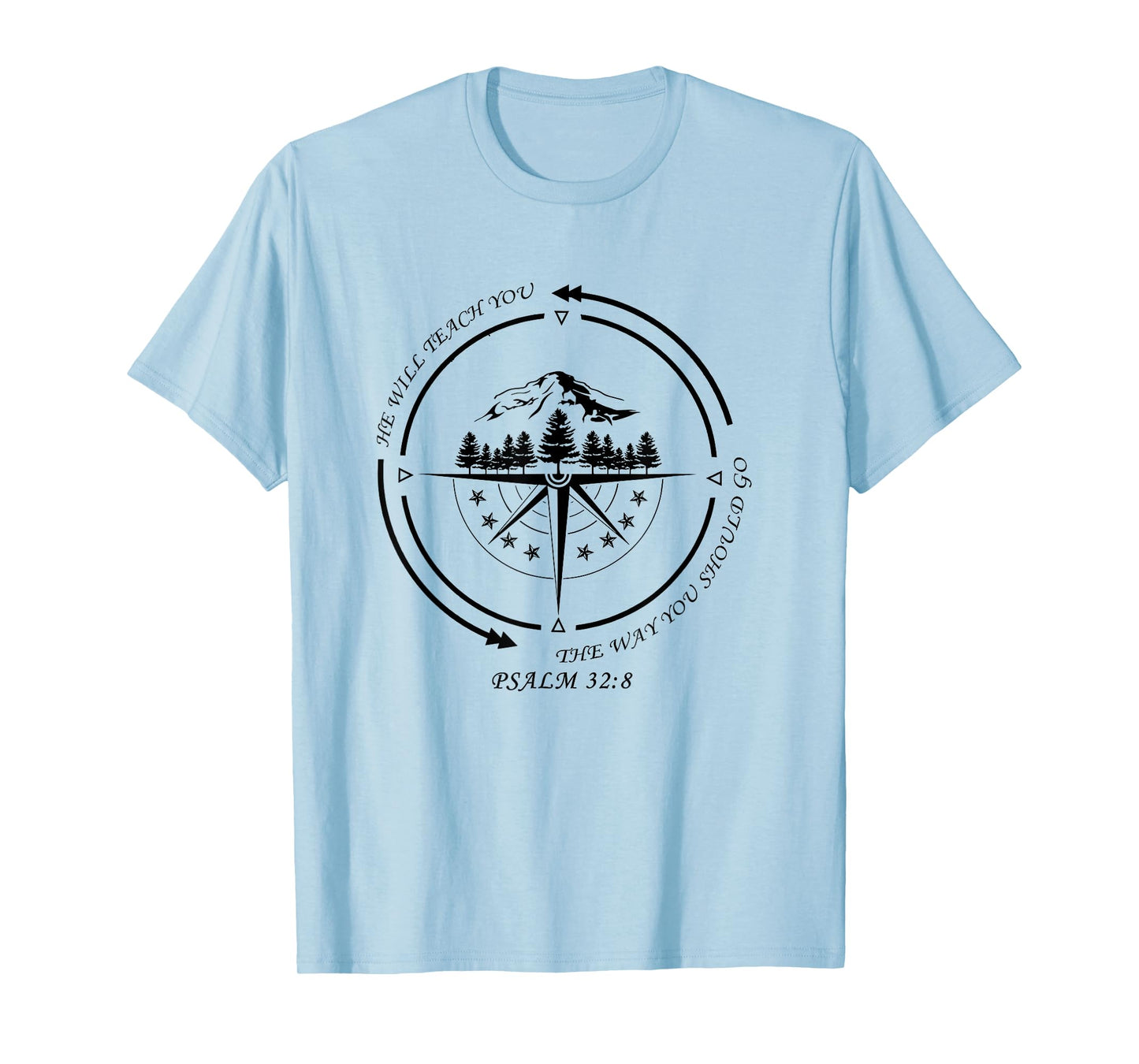 He Will Teach You The Way You Should Go Bible Verse Faith T-Shirt