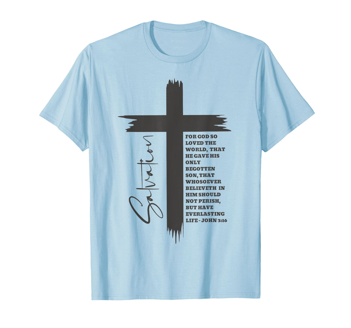 John 3:16 Christian Cross Bible T-Shirt