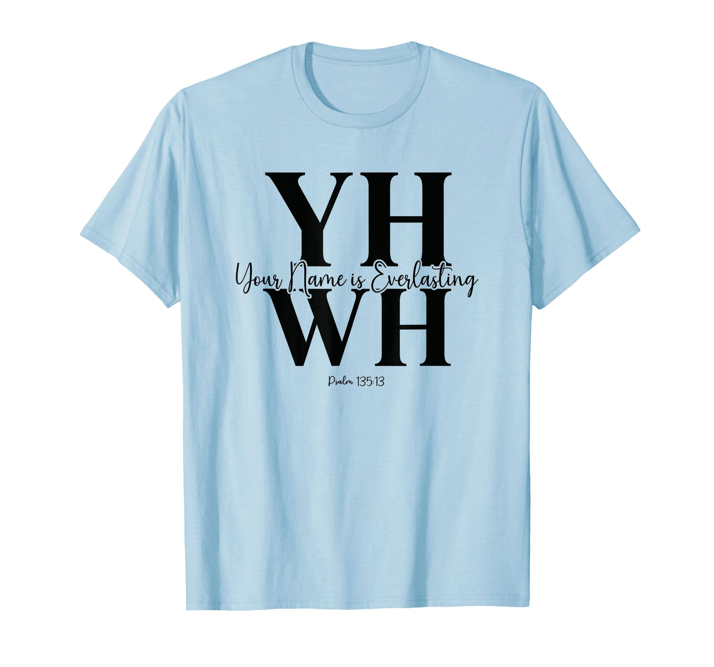 YHWH Modern Bold Christian Faith Minimalist Design T-Shirt