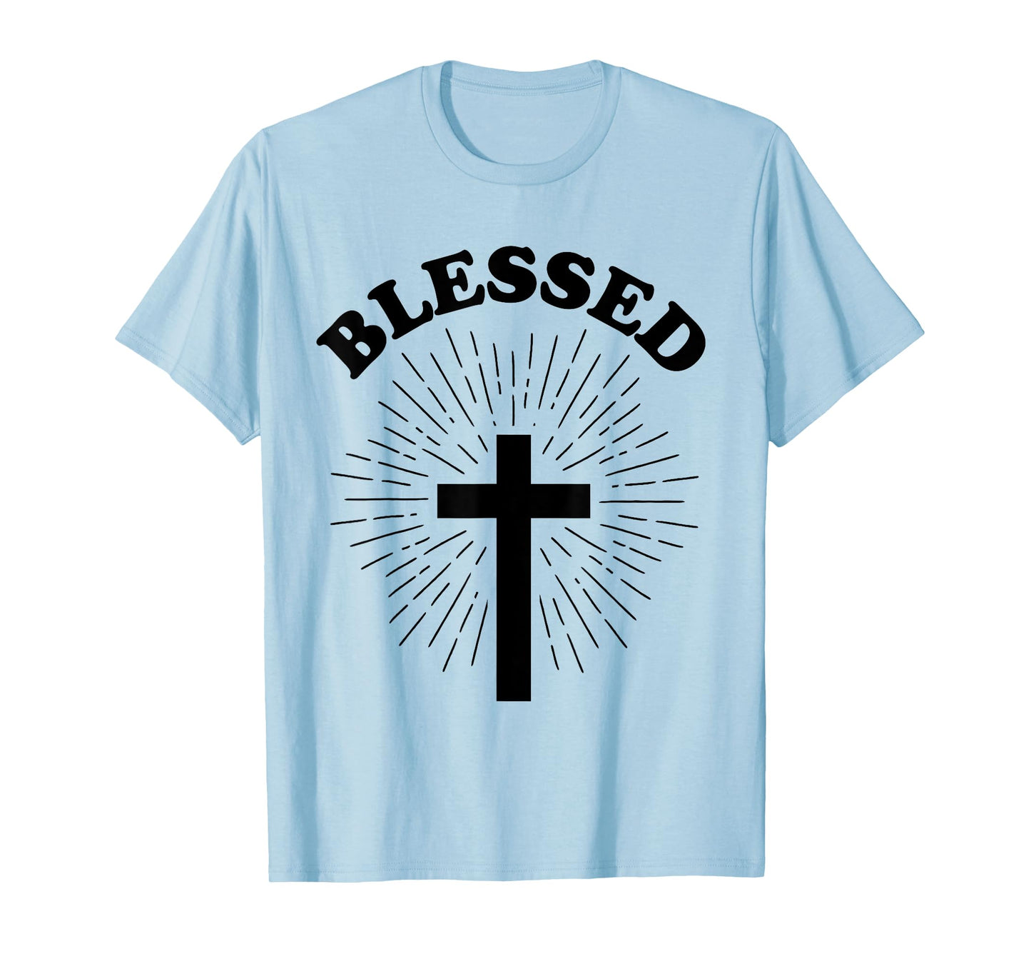 Vintage Blessed Christian Faith Cross Jesus Lover Spiritual T-Shirt