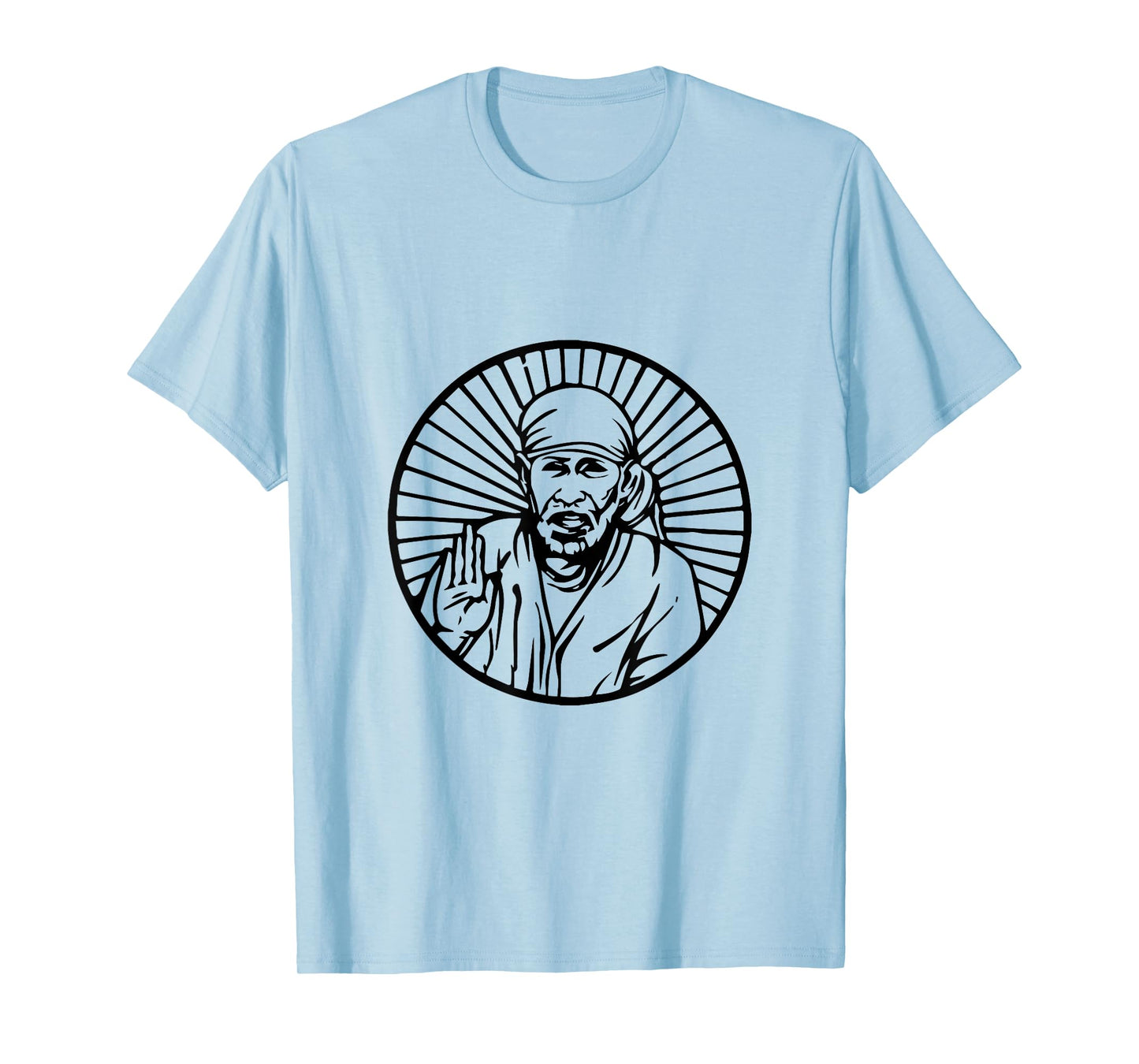 Sai Baba of Shirdi Blessing God Hindu Temple Pooja T-Shirt