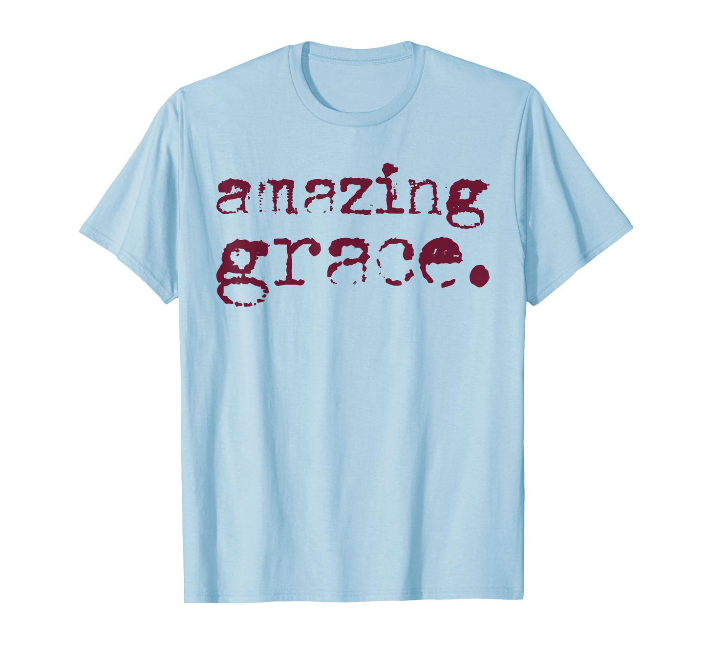 Amazing Grace Christian Quote Vintage Retro Faith Tee T-Shirt