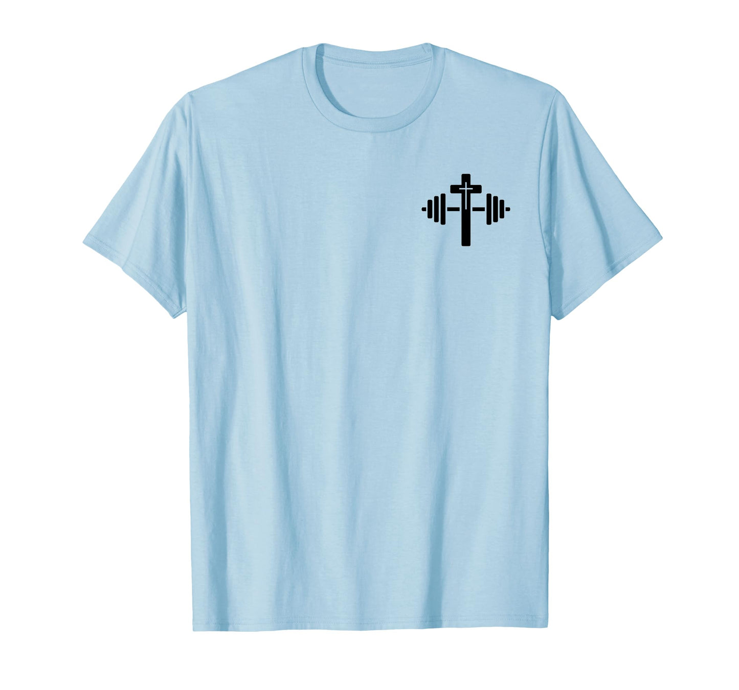 Lift Heavy Pray Hard Christian Workout Apparel 2 Sided T-Shirt