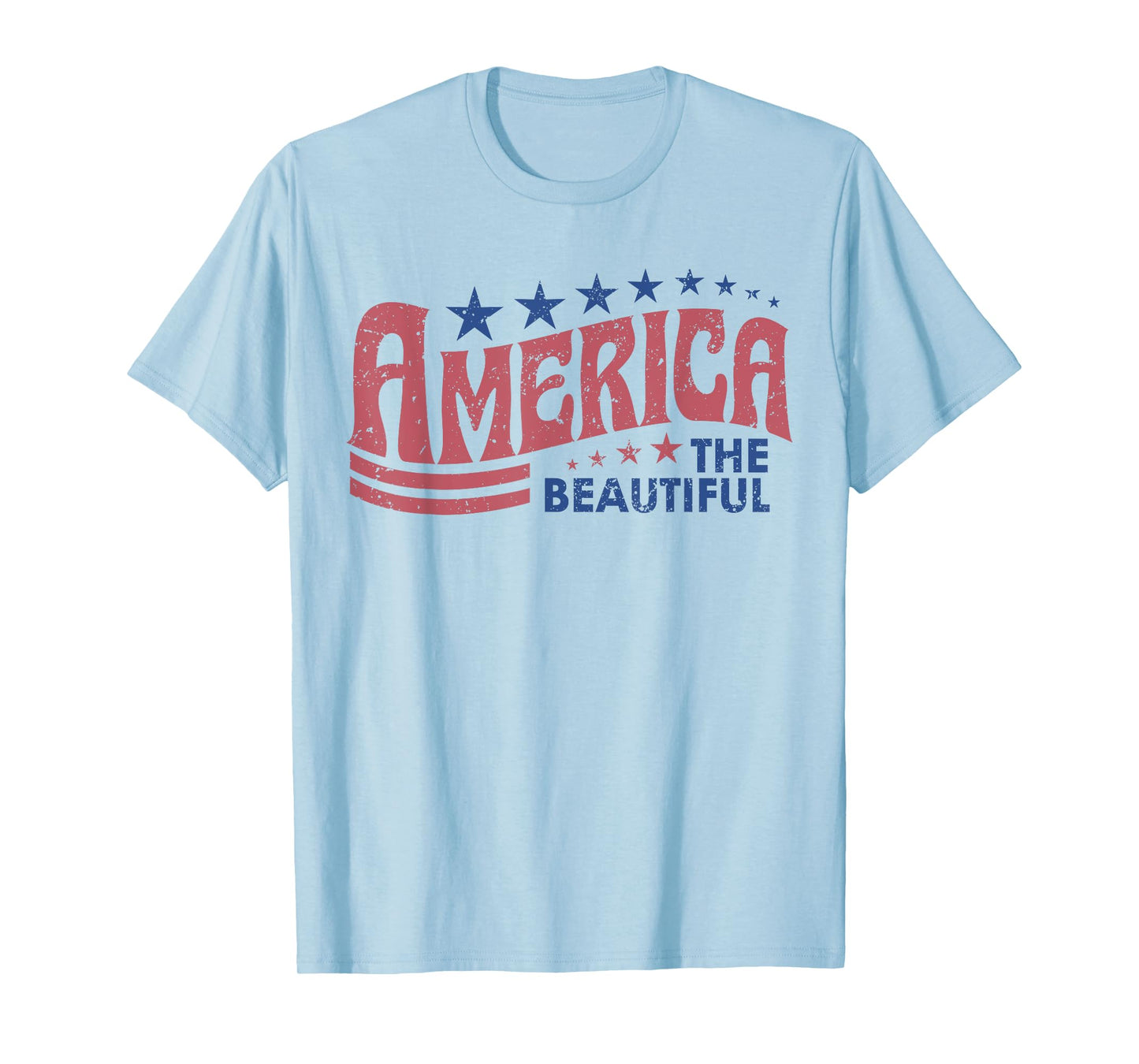 American The Beautiful She Loves Jesus And America Too July T-Shirt