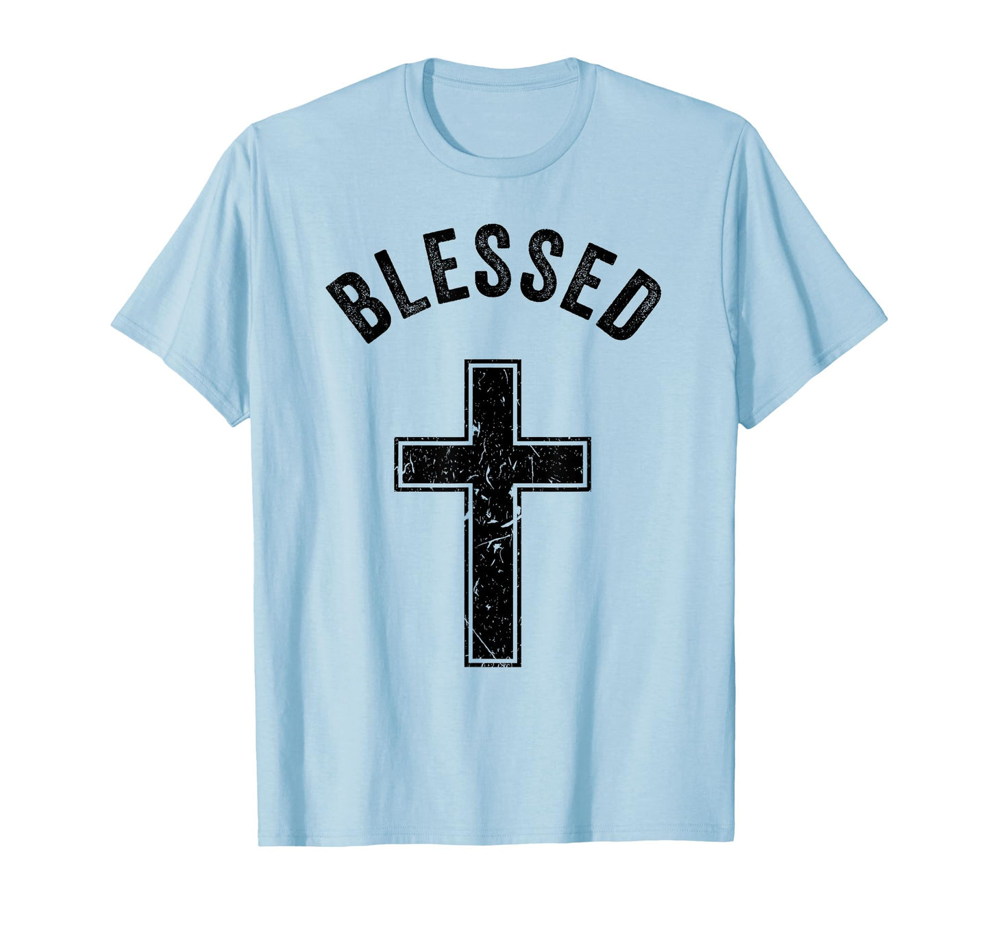 Vintage Blessed Christian Faith Cross Jesus Lover Spiritual T-Shirt