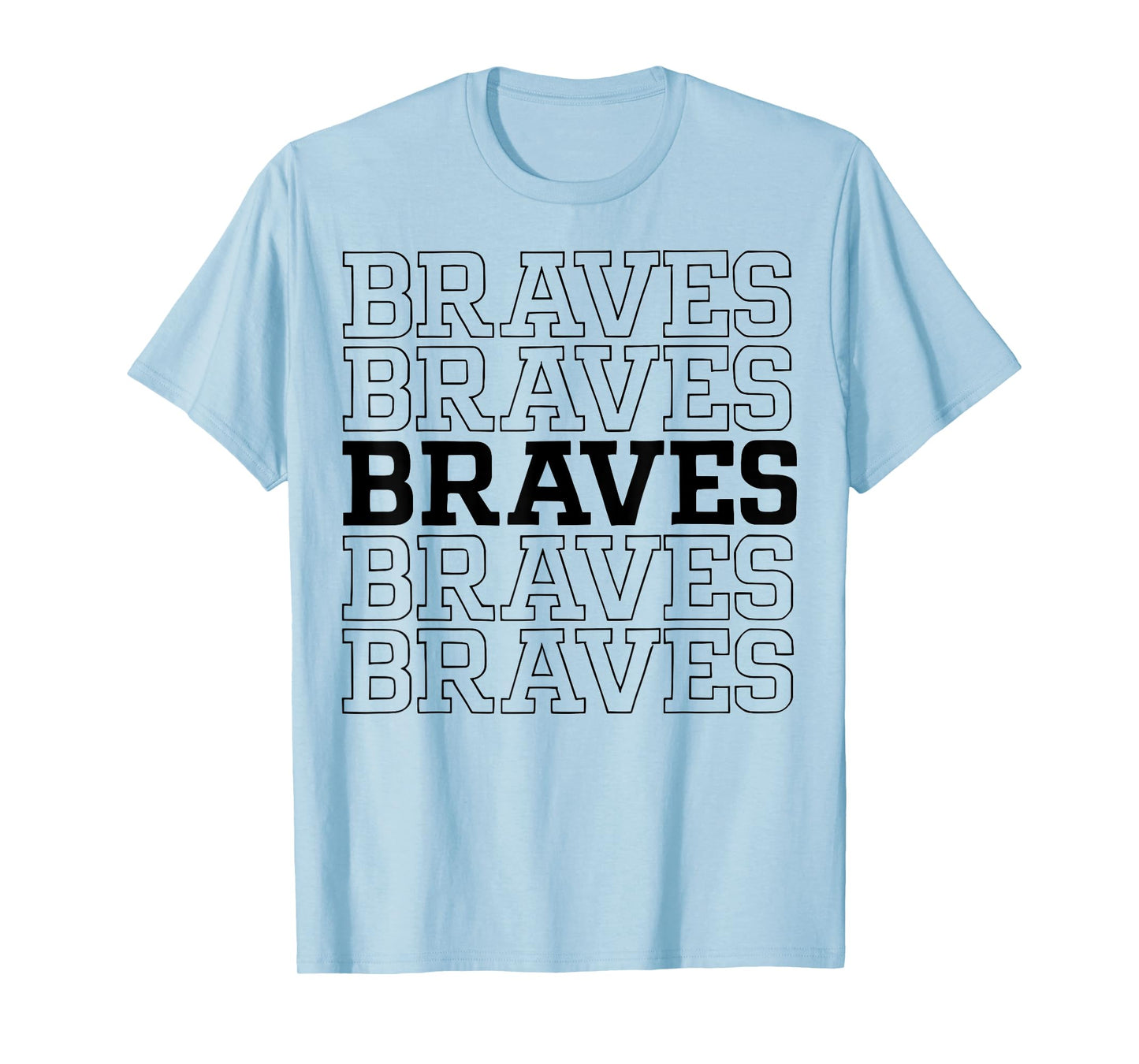 Retro Braves Graphic Distressed Style Gift For Men Women T-Shirt