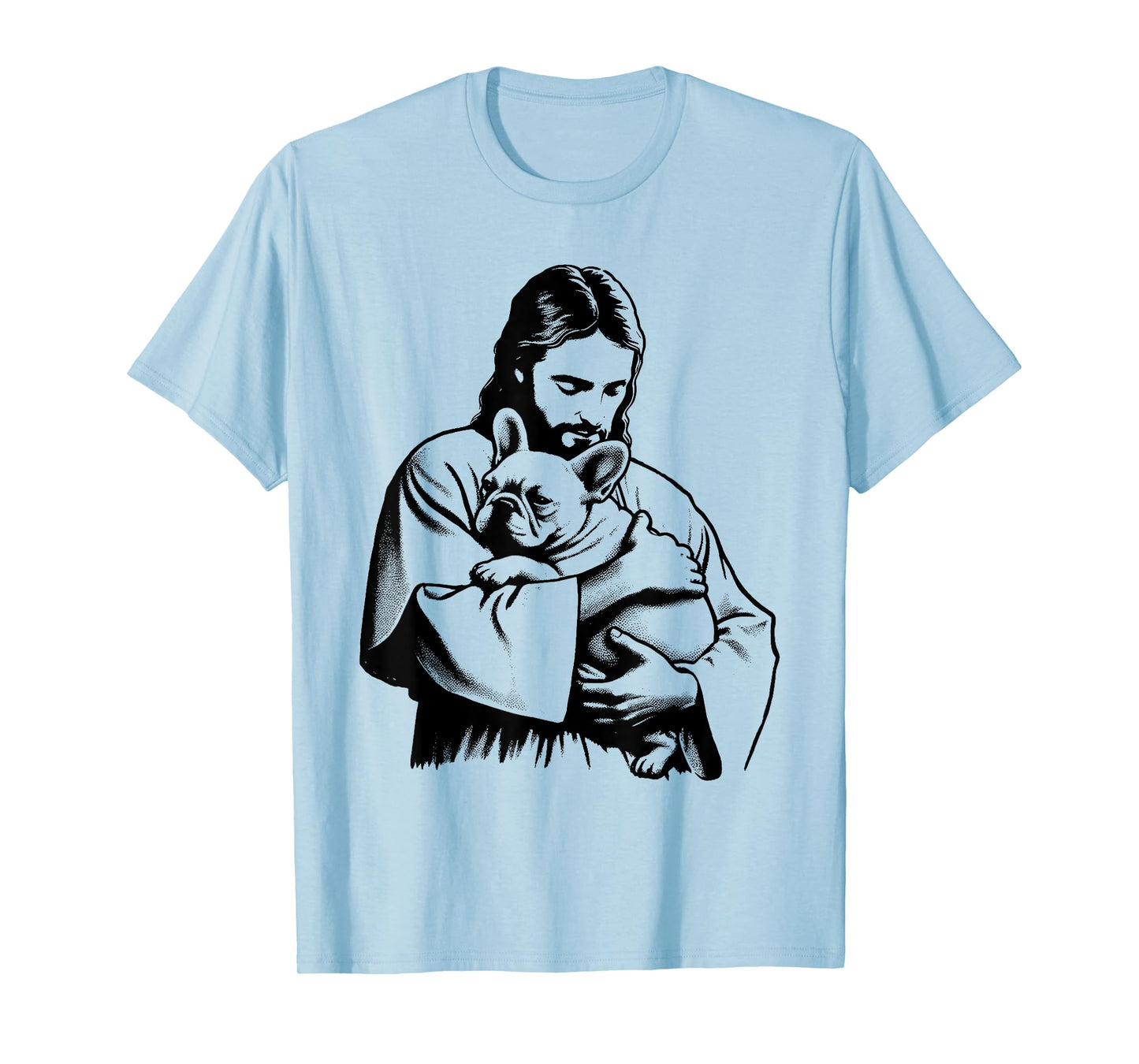 Jesus French Bulldog - Funny Christian Religious Dog Lover T-Shirt for Men Women Kids
