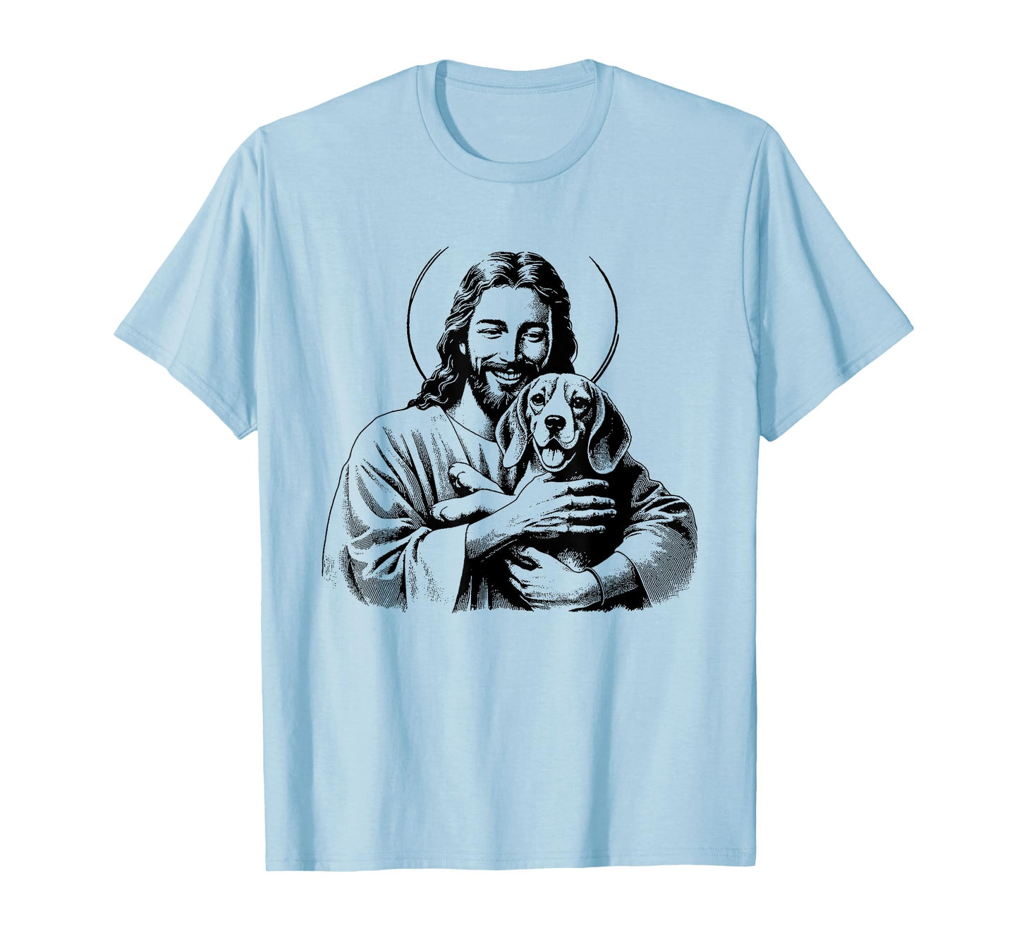 Jesus Beagle Dog - Funny Christian Religious Dog Lover Men Women Kids T-Shirt