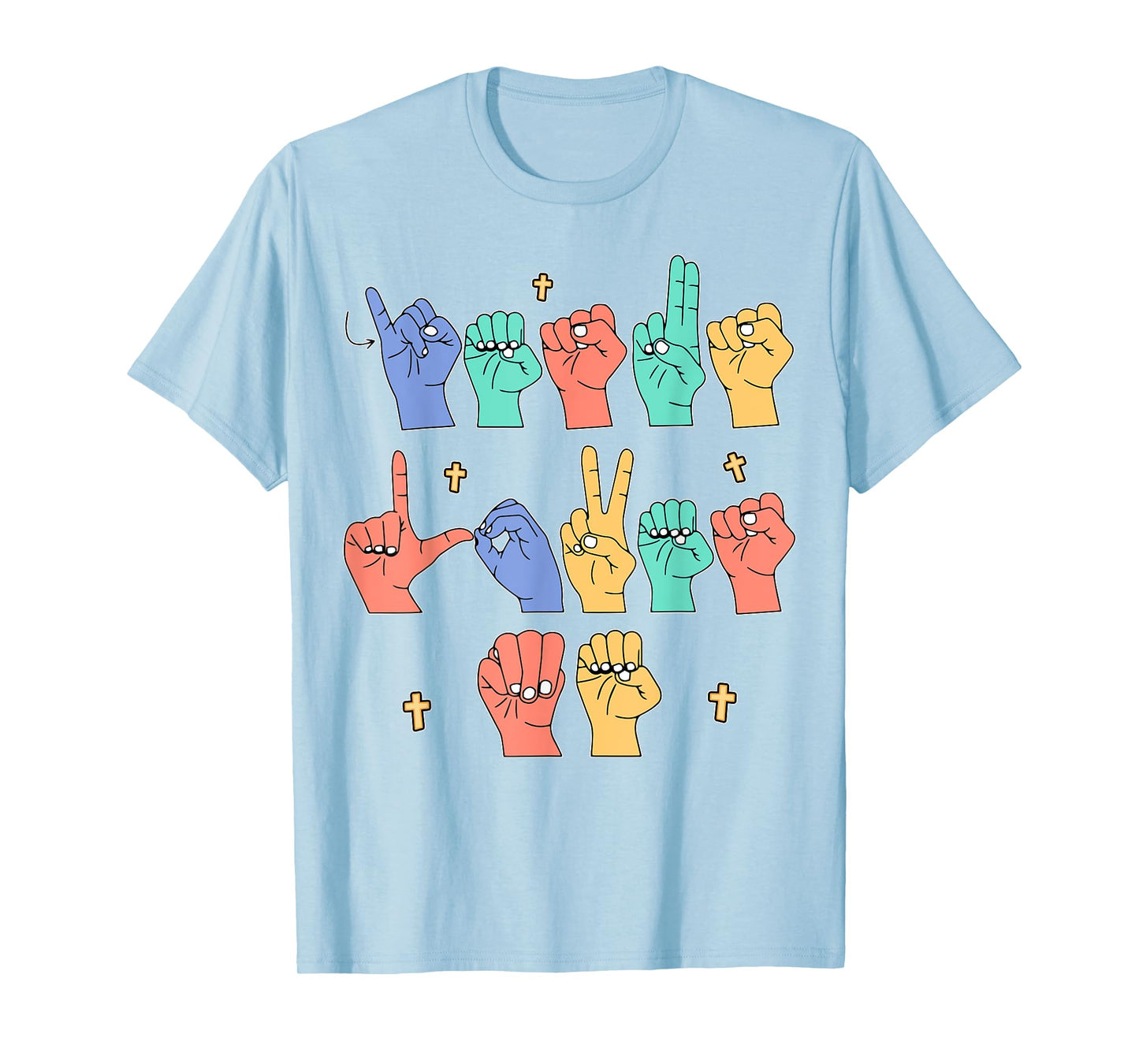 Jesus Loves Me ASL Christian Jesus Toddler You Sign Language T-Shirt