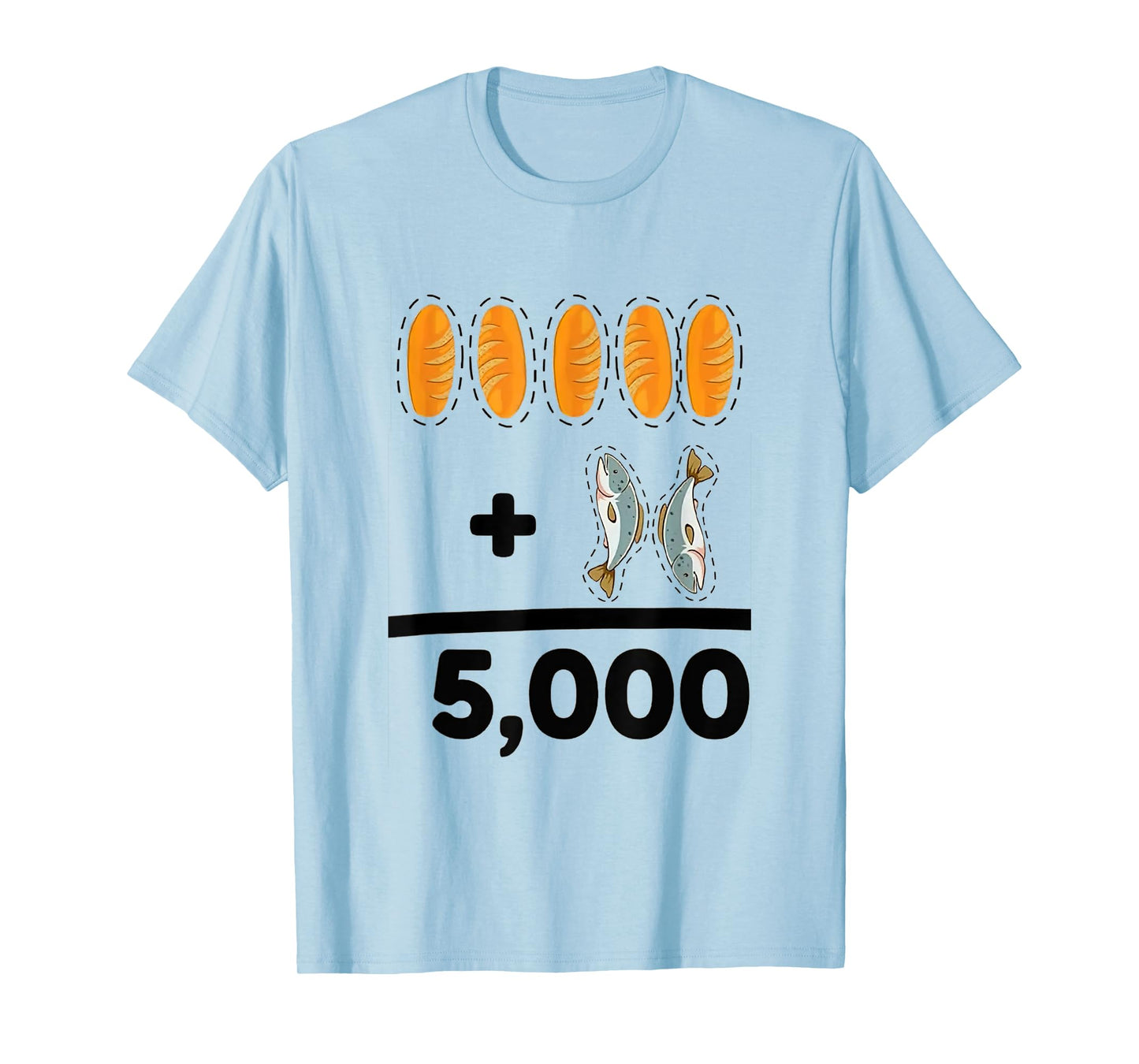 Vintage Jesus Give God Your 5 Loaves Bread and 2 Fish T-Shirt