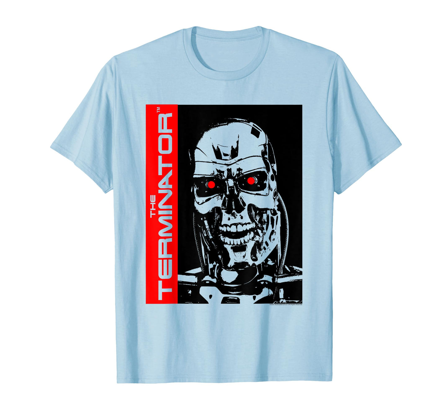The Terminator High Contrast Endoskeleton Robot Action Movie T-Shirt