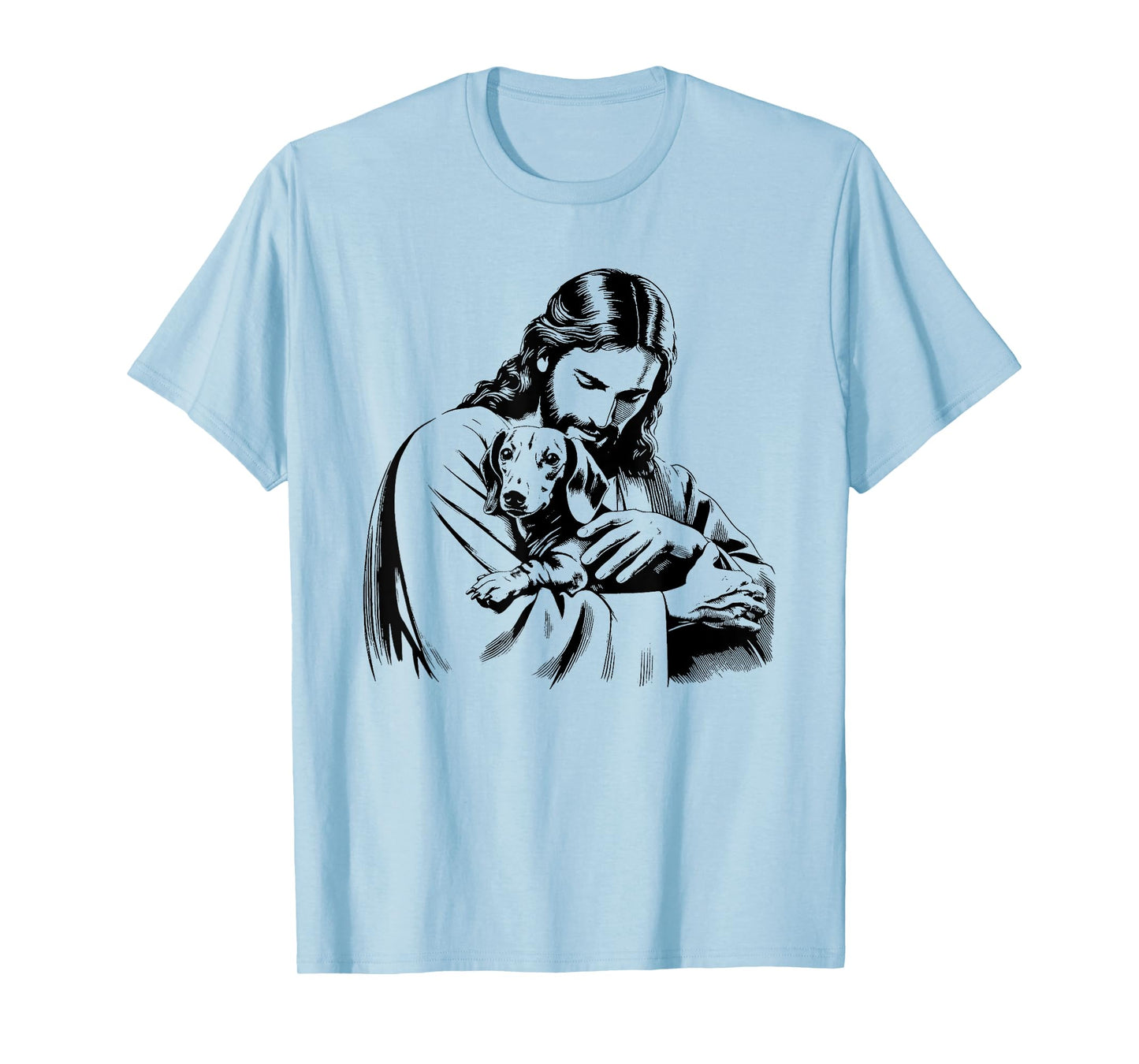 Jesus Dachshund Dog - Funny Christian Religious Dog Lover Men Women Kids T-Shirt