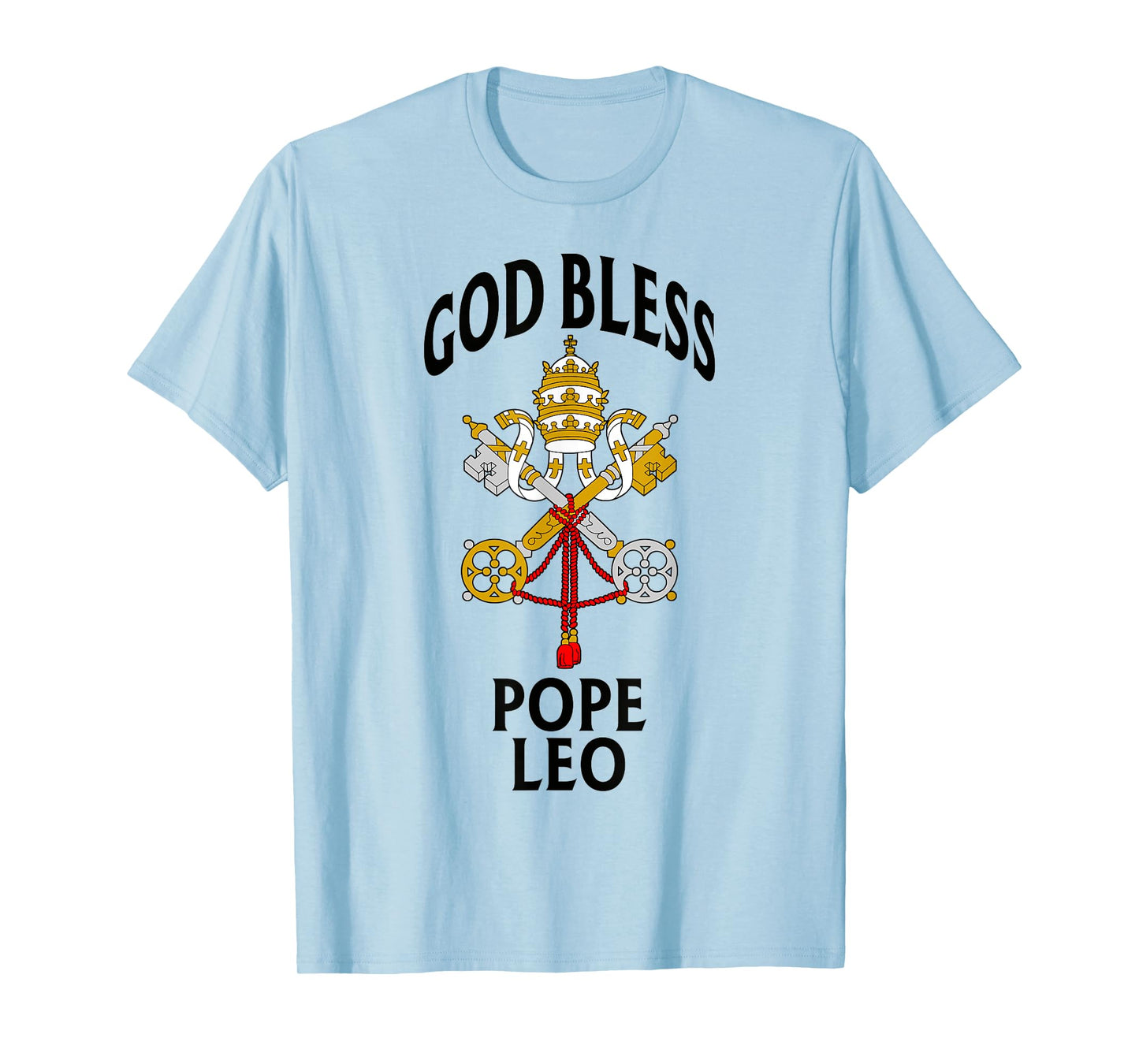 God Bless Pope Leo Vatican Crest Catholic Prayer Blessing T-Shirt