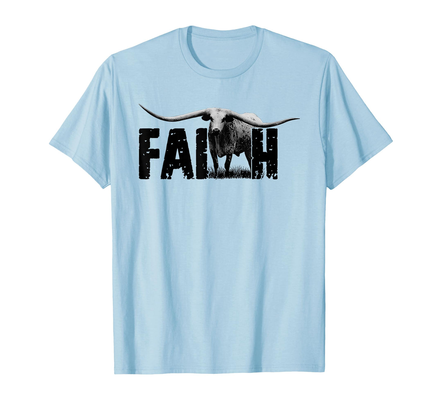 Faith Western Cow Funny T-Shirt