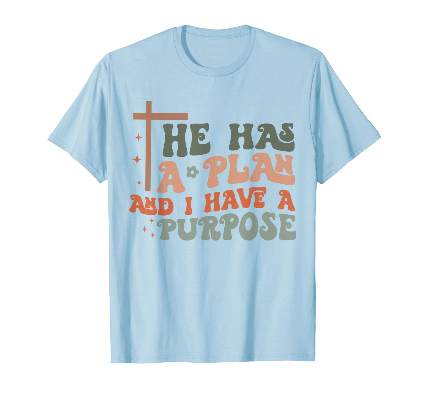 Christian Merch / God Jesus Plan Purpose Cross Vintage T-Shirt