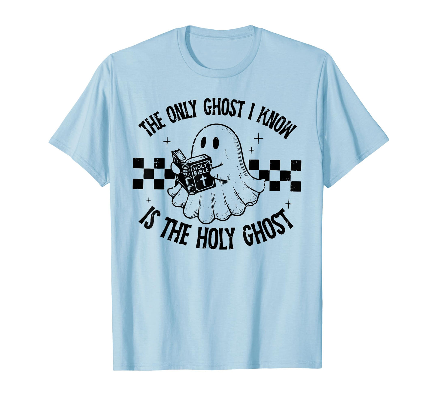 Retro Only Ghost I Know is The Holy Ghost Funny Halloween T-Shirt