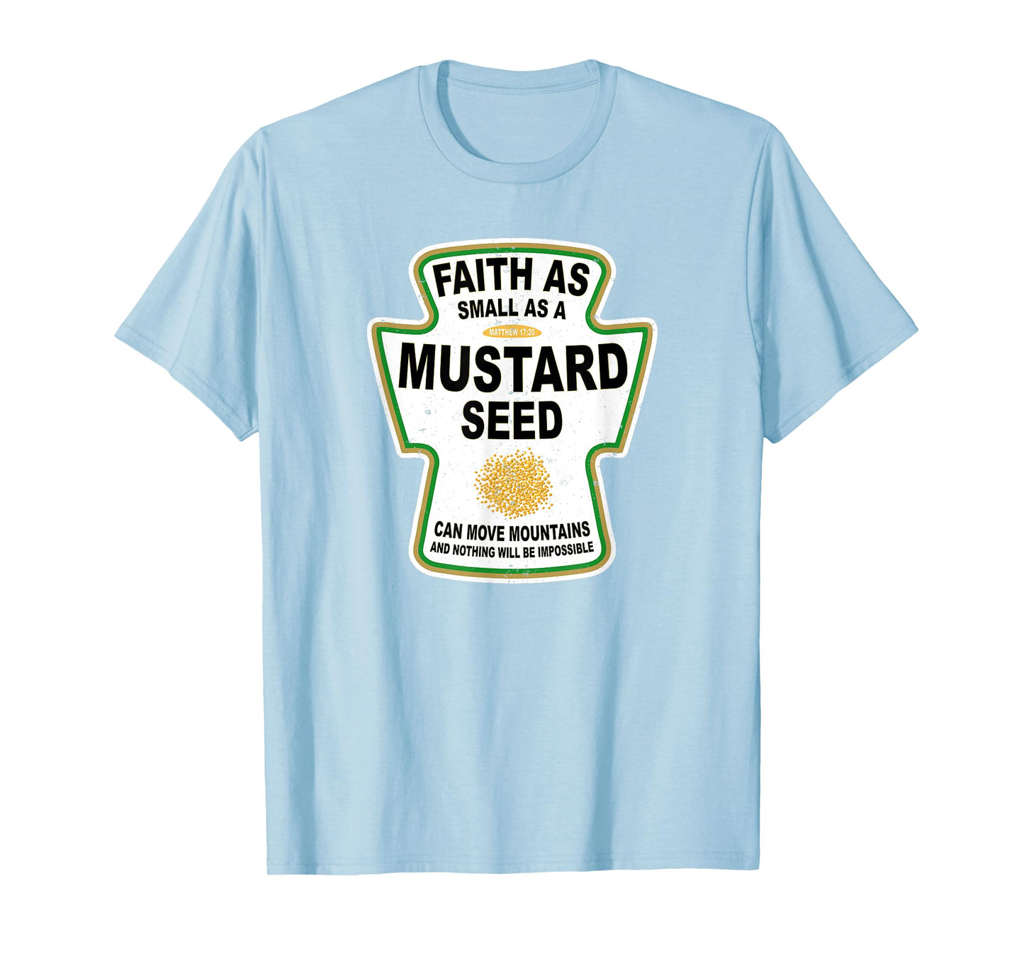Grunge Christian Seed of Mustard Faith Jesus T-Shirt