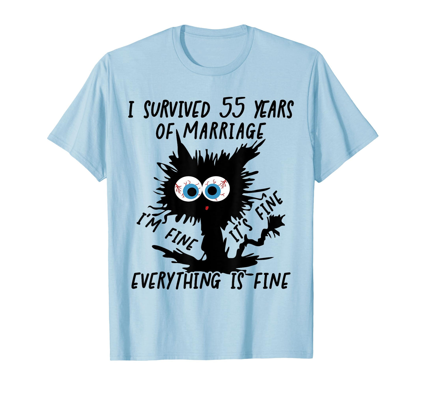 Emerald Wedding I Survived 55 Years Of Marriage T-Shirt
